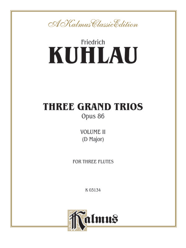 3つのグランド・トリオ 第2番（フルート3重奏）／Three Grand Trios