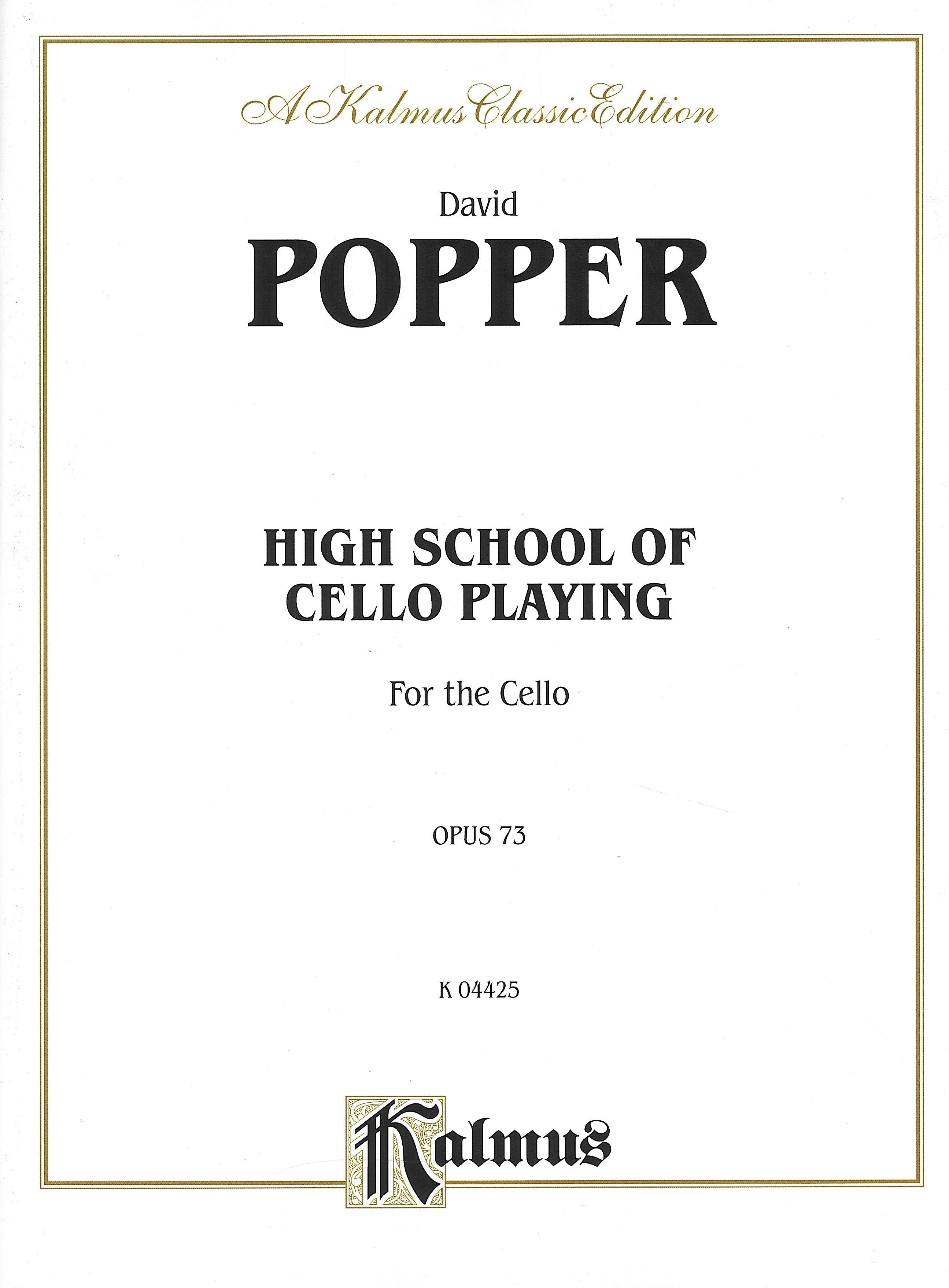 40の練習曲（チェロ奏法の上級教本）Op.73／High School of Cello