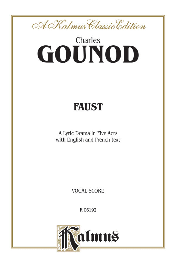 ファウスト（Opera Score）／Faust (Vocal Score) – ウィンズスコア
