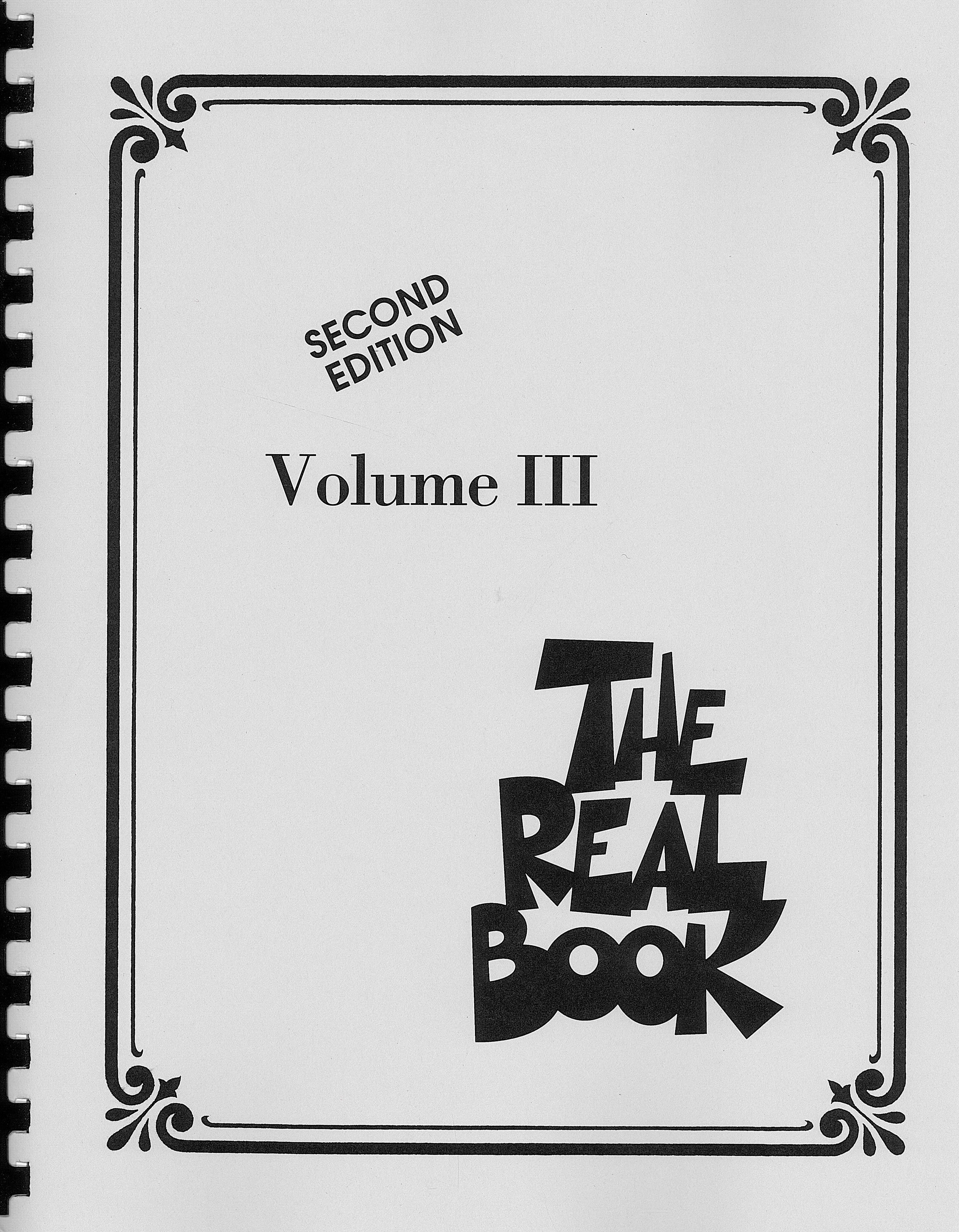 リアル・ブック Vol.3（管楽ソロ）／The Real Book Volume 3 (in C