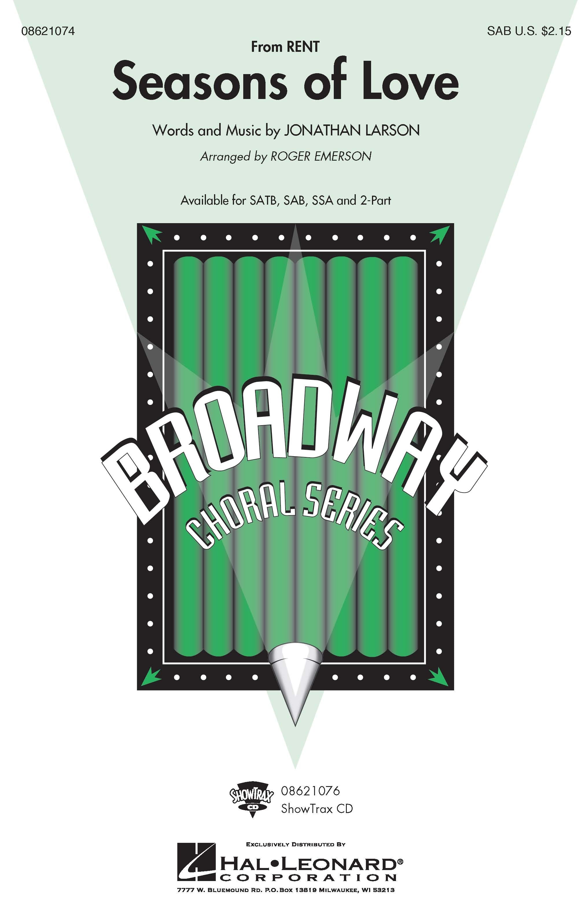 シーズンズ・オブ・ラヴ (「レント」より) 〔混声3部合唱〕／Seasons