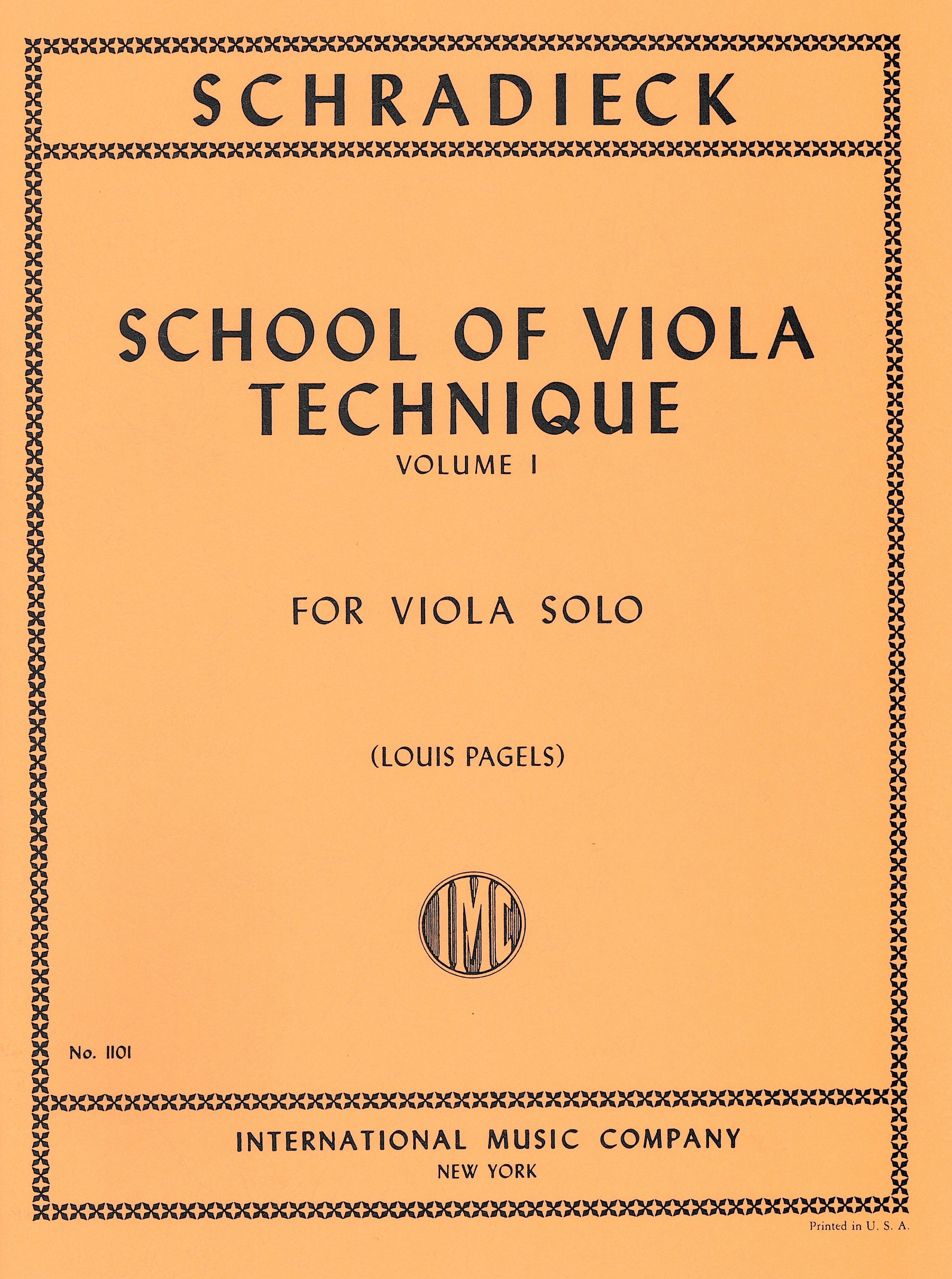 ヴィオラ技法の教程 第1巻（ヴィオラ）／School of Viola Technique Volume 1 – ウィンズスコア
