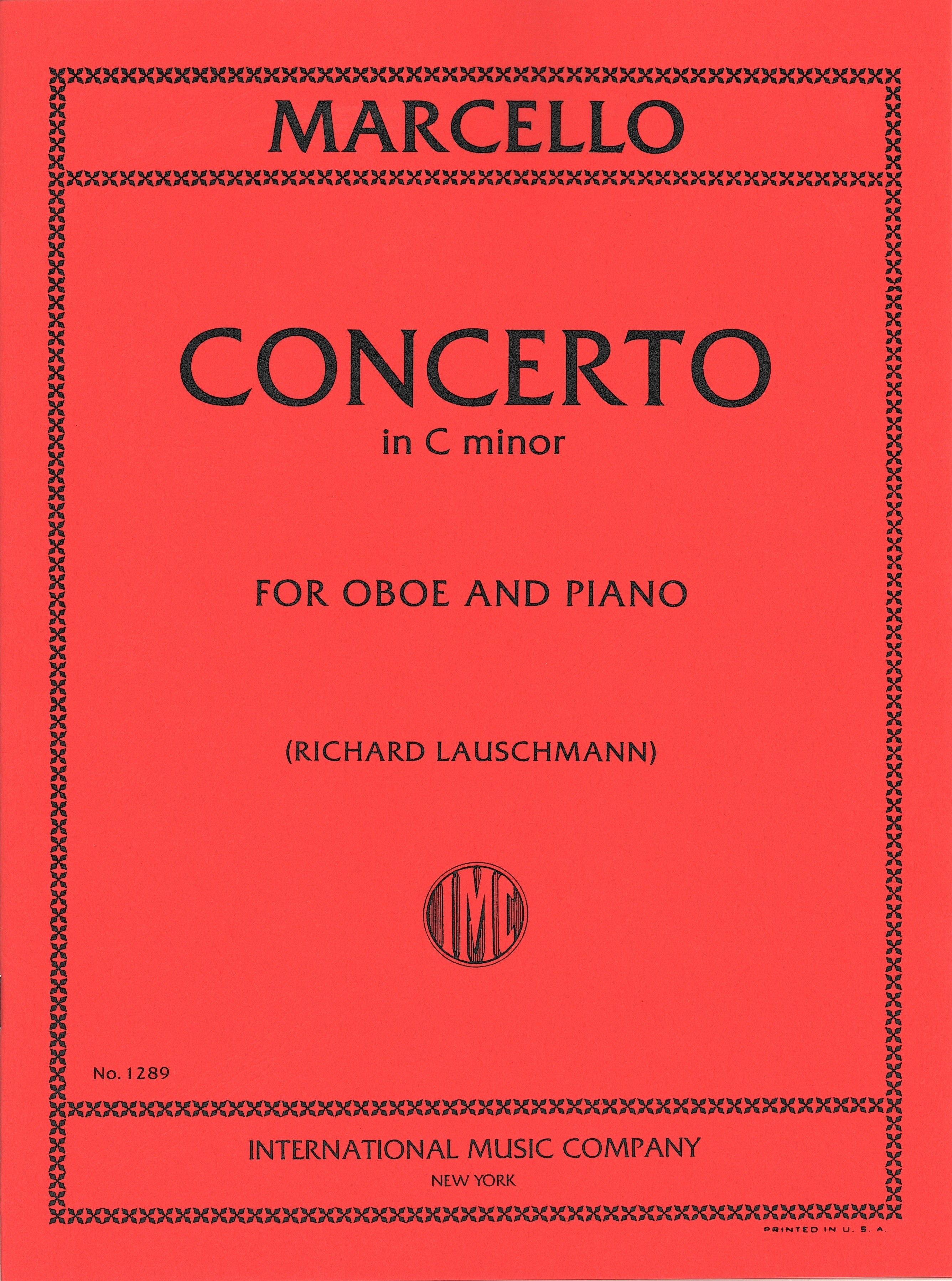 オーボエ協奏曲 ハ短調（オーボエソロ）／Oboe Concerto in C
