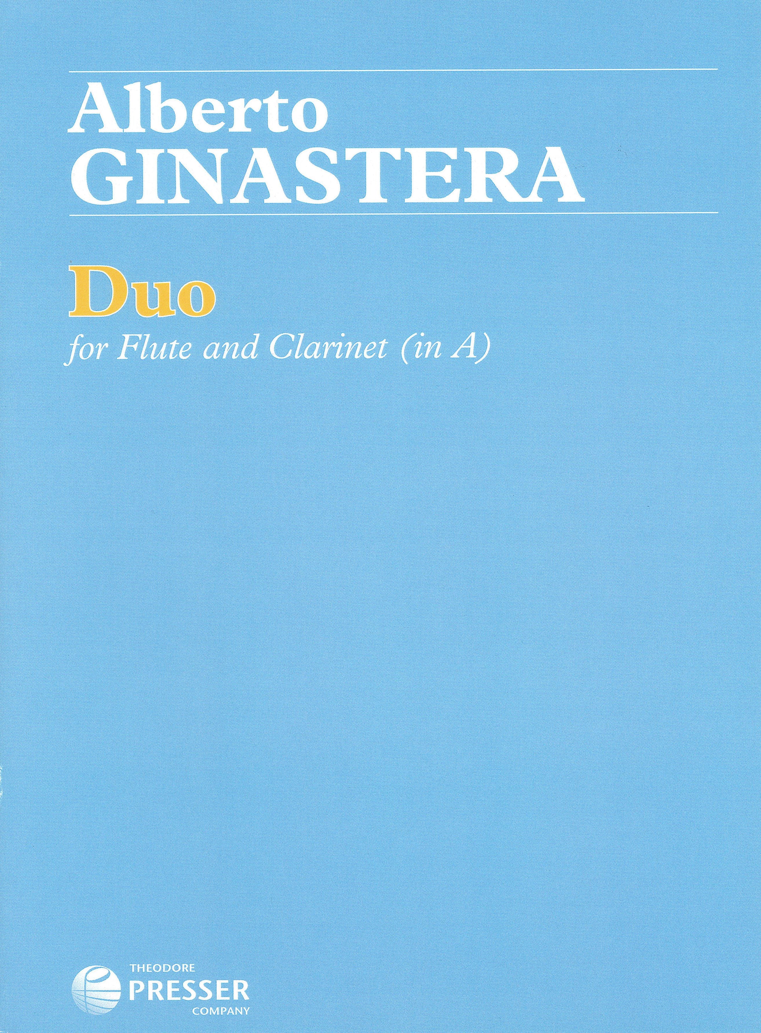 2重奏曲（木管デュエット）／Duo for Flute and Clarinet – ウィンズスコア