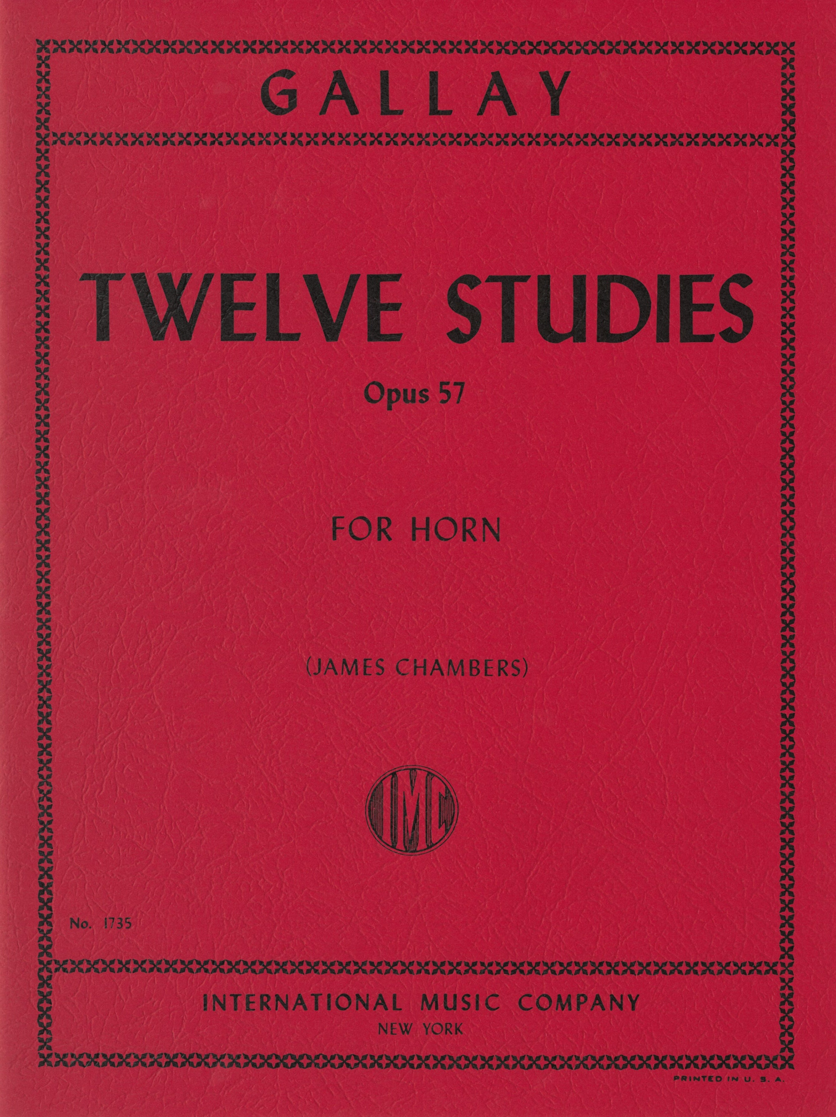 2ndホルンのための12の練習曲 Op.57（Horn）／12 Studies Opus 57