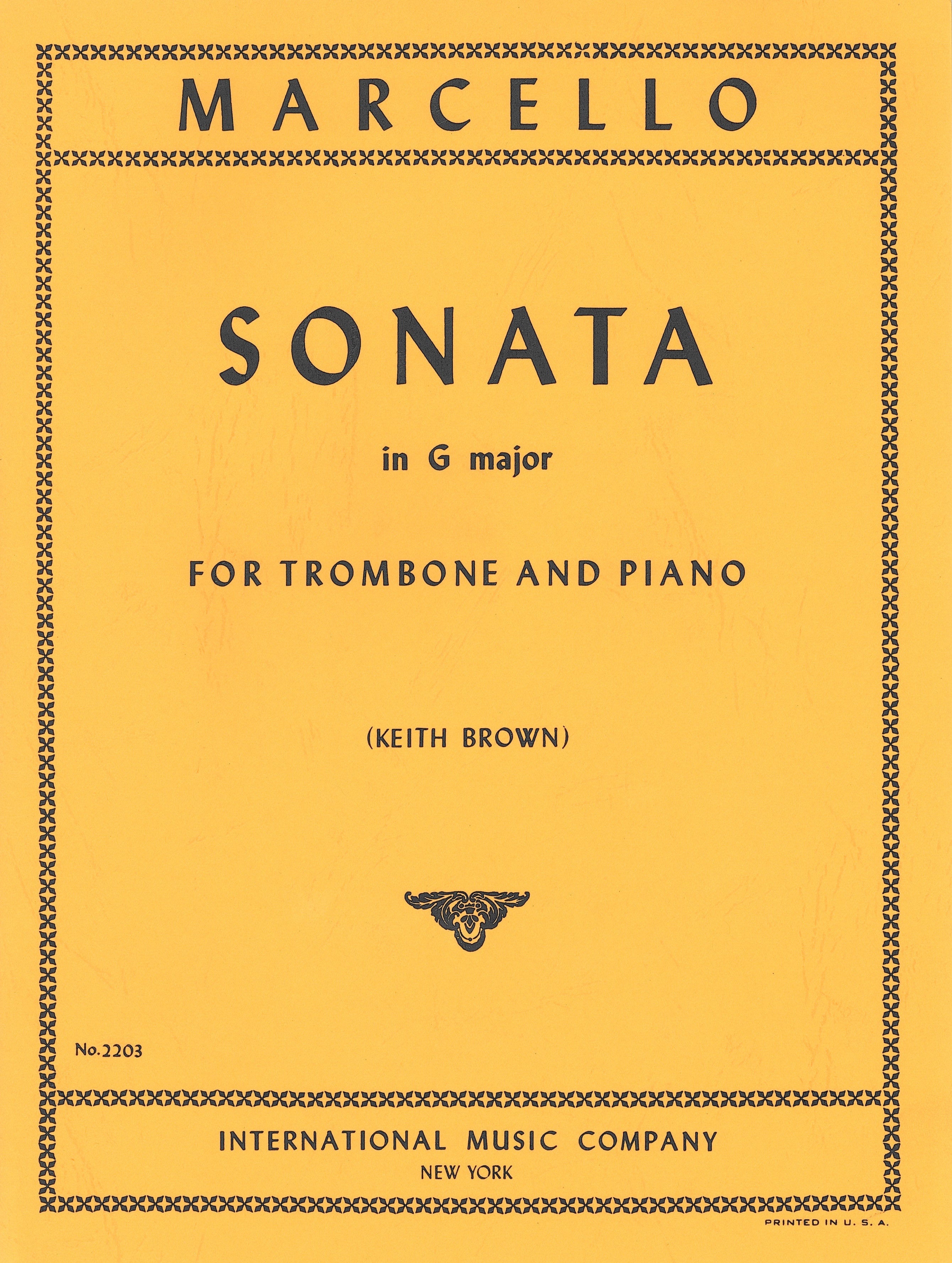 ソナタ ト長調（トロンボーンソロ）／Sonata in G Major (Trombone