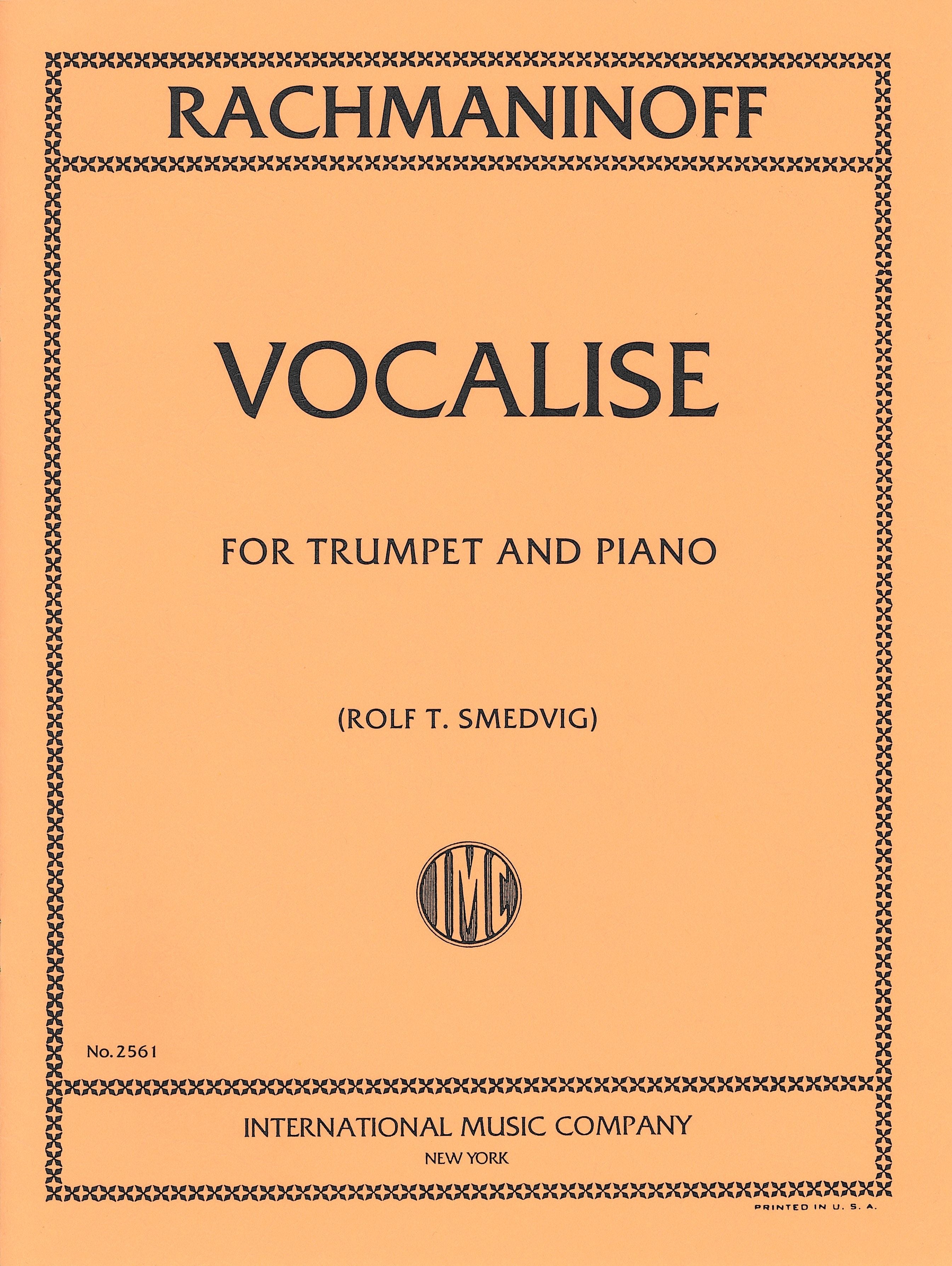 ヴォカリーズ Op.34 No. 14（トランペットソロ）／Vocalise Opus 34 No