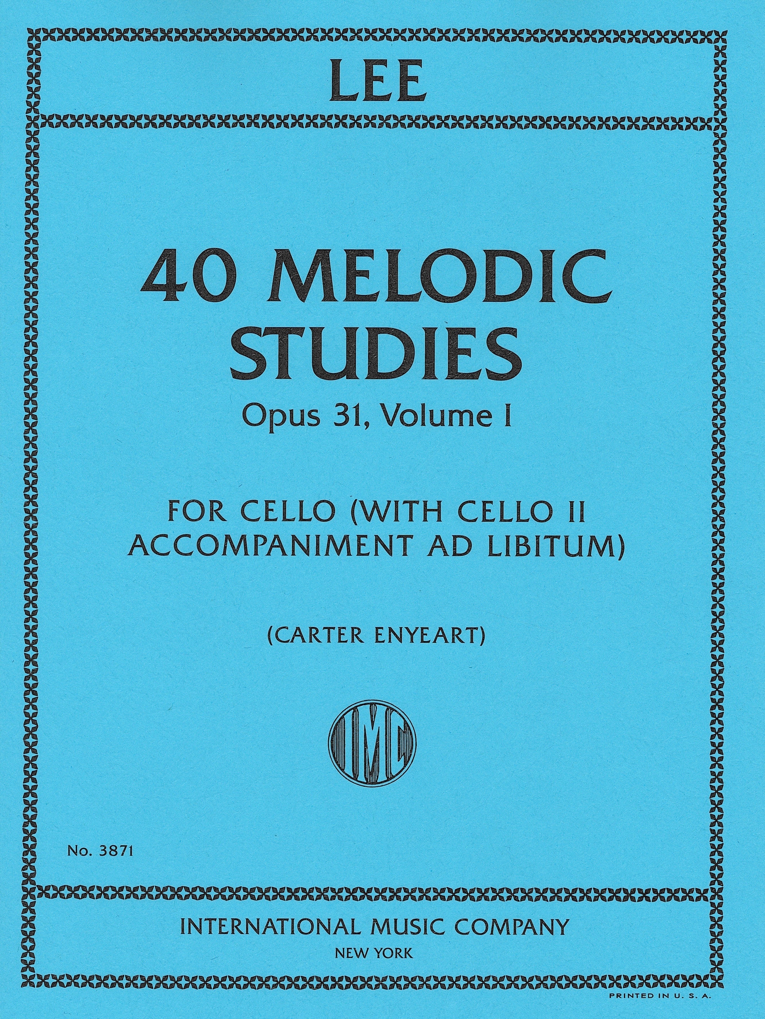 40の旋律的な練習曲 Op.31 第1巻（Cello Solo or Duet スコア無）／40
