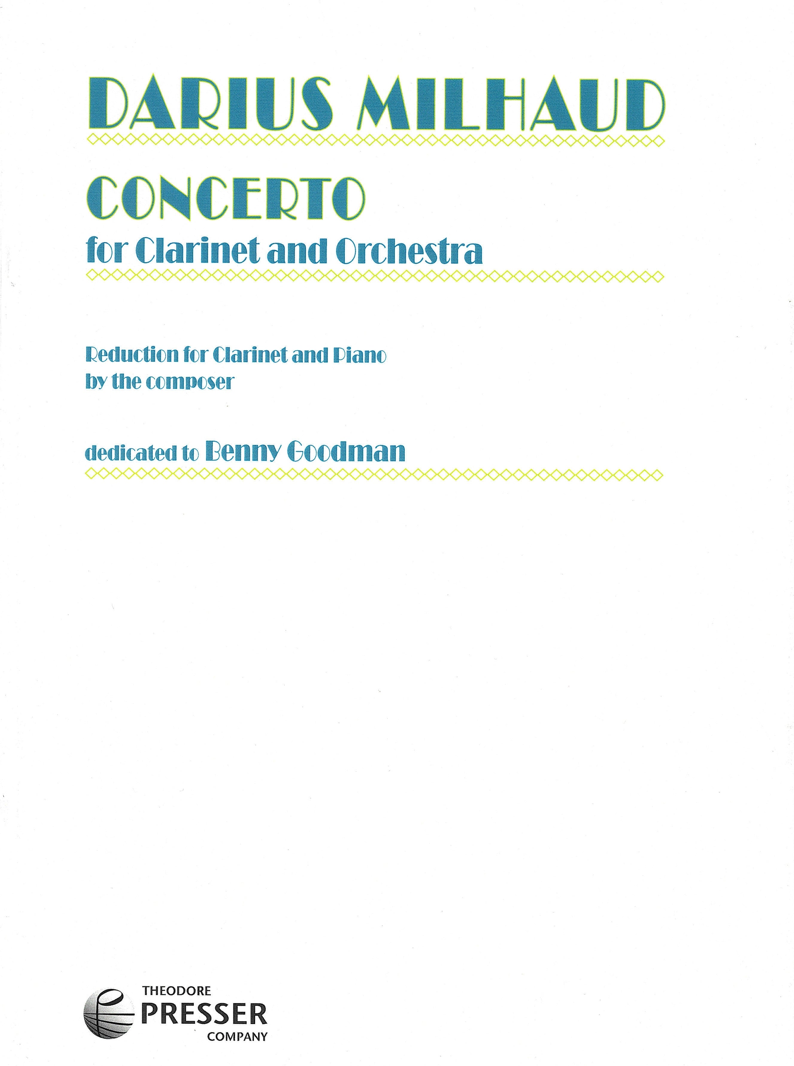 クラリネット協奏曲(クラリネットソロ)/Concerto ウィンズスコア