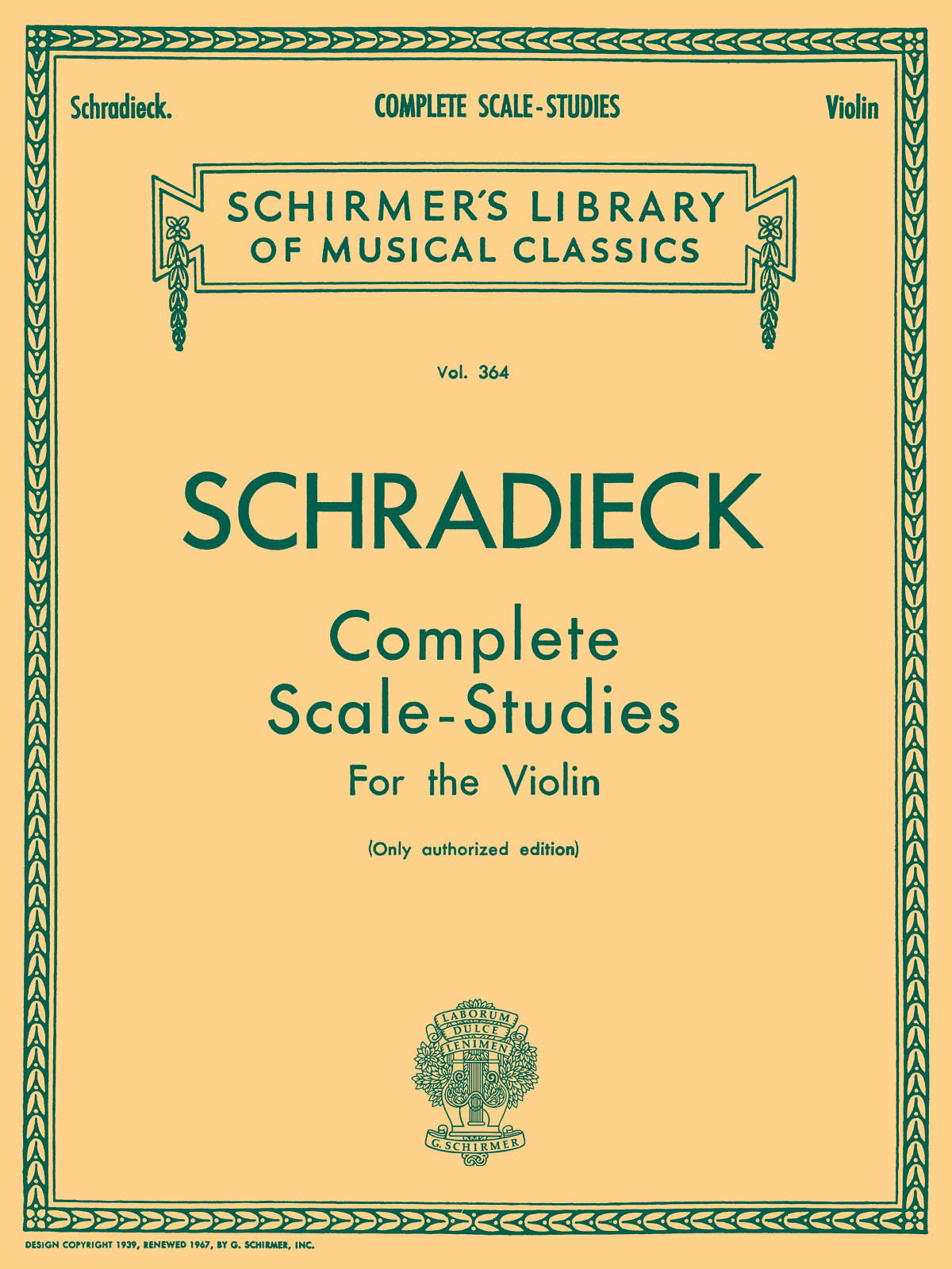 音階練習（ヴァイオリン）／Complete Scale Studies – ウィンズスコア