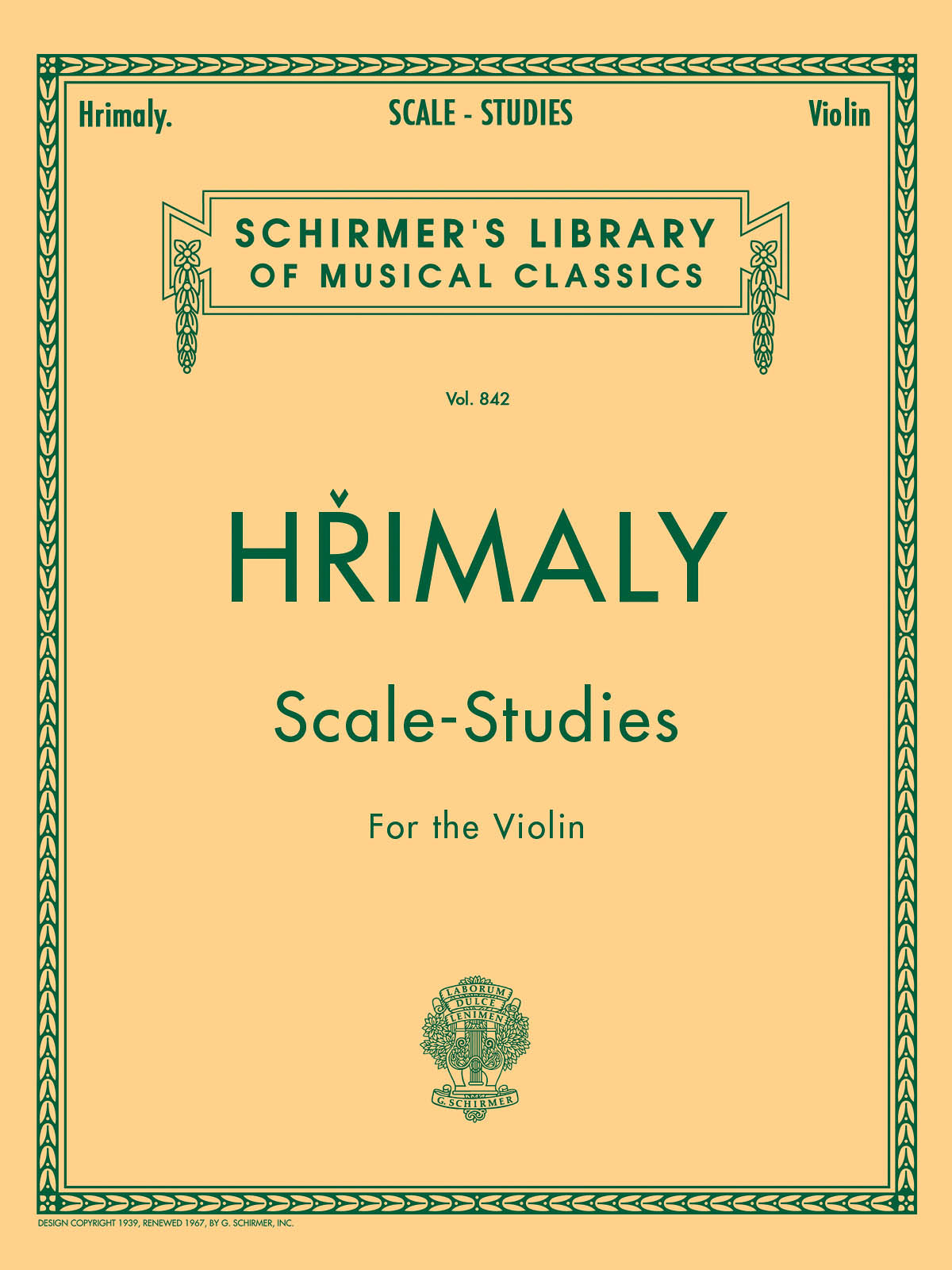 ヴァイオリン音階教本（ヴァイオリン）／Scale Studies (Hrimaly 