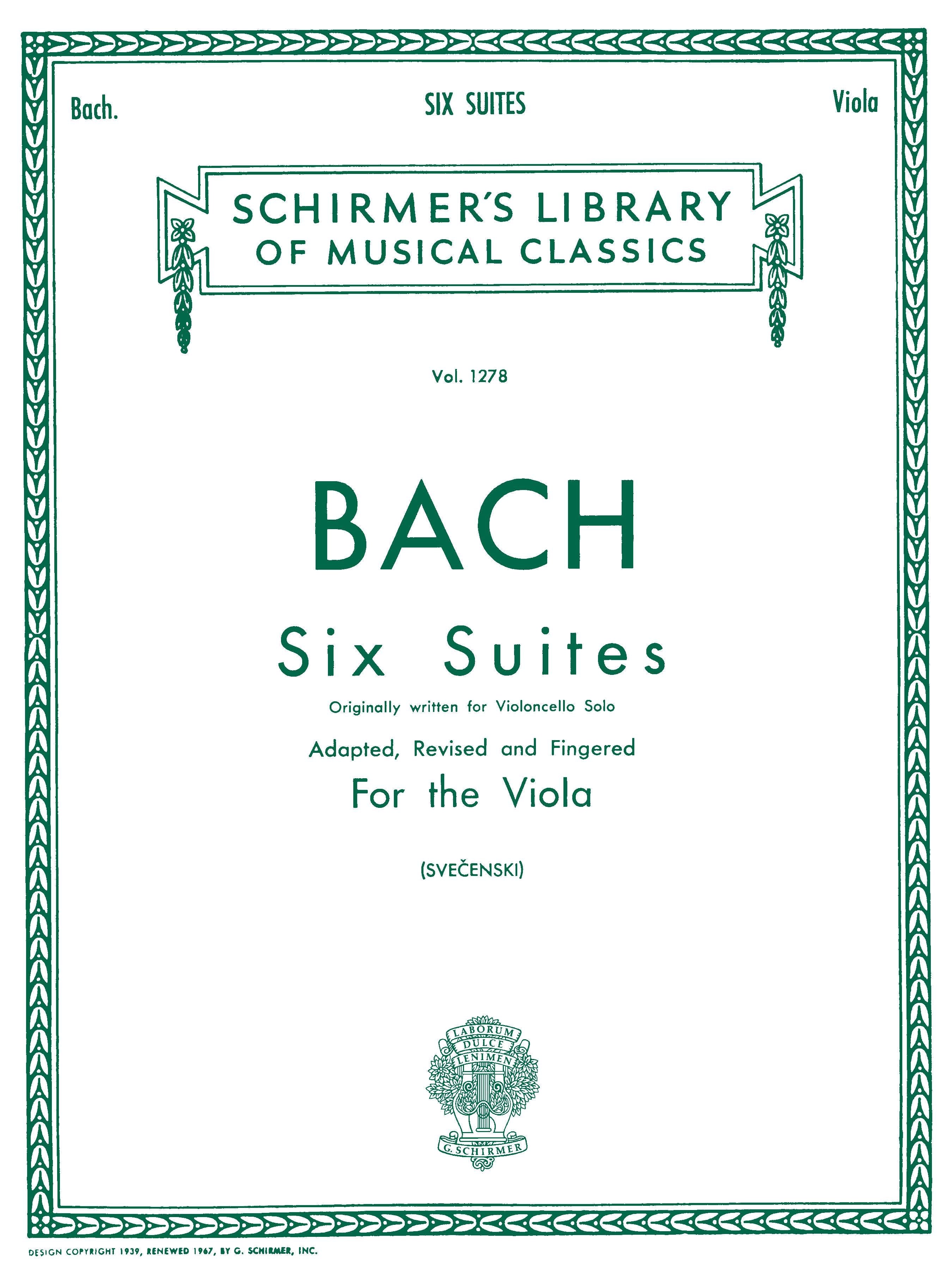 6つの組曲（ヴィオラソロ）／Six Suites for Viola – ウィンズスコア