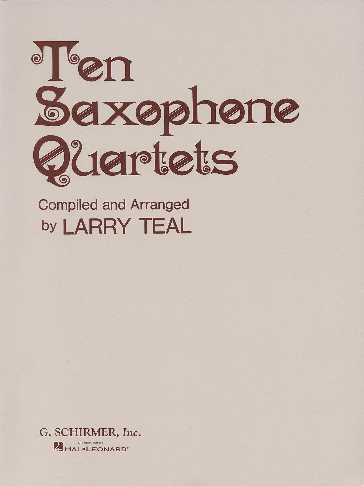 サクソフォン4重奏曲集（AATB）／10 Saxophone Quartets