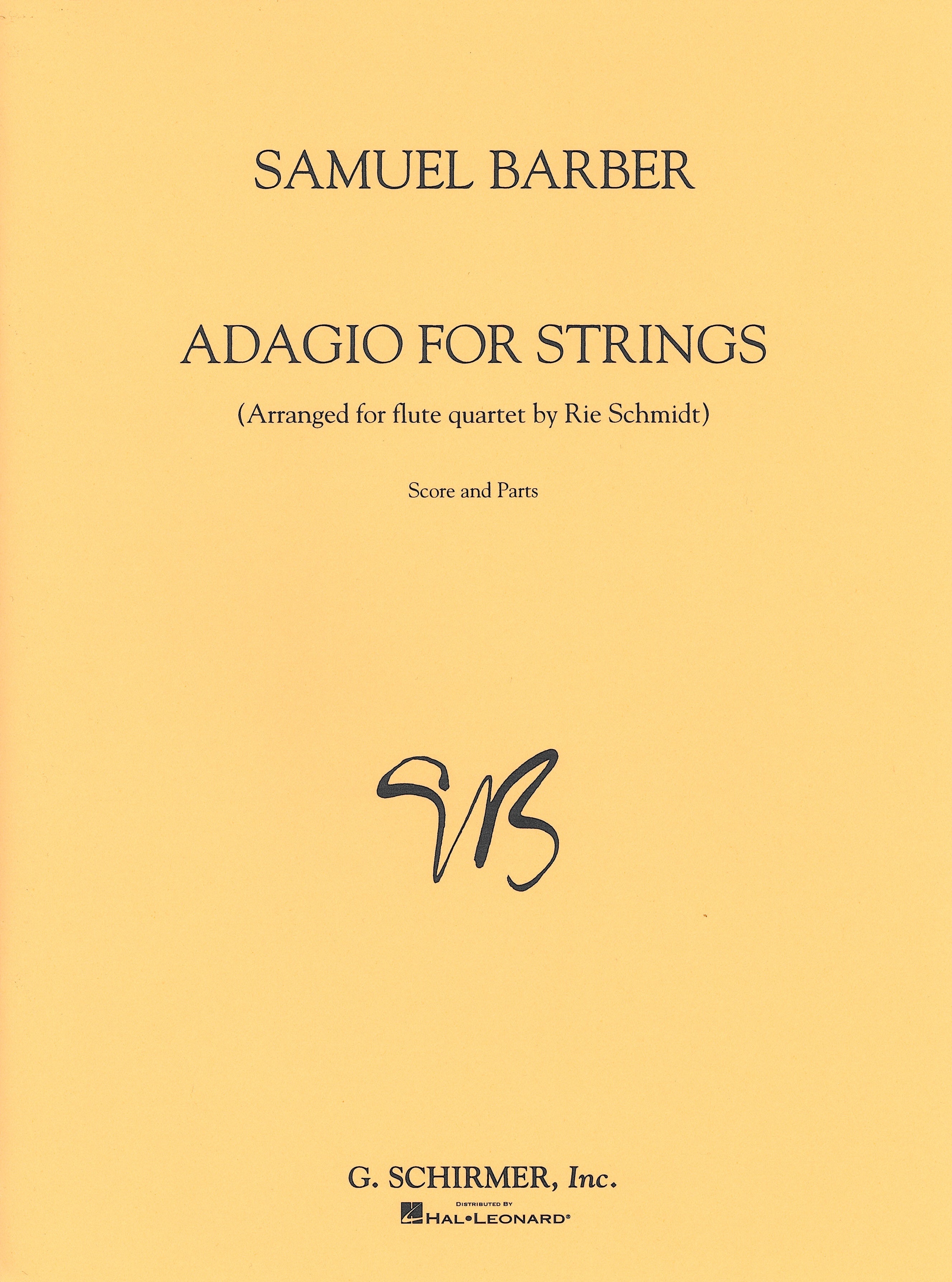 弦楽の為のアダージョ （フルート4重奏）／Adagio for Strings