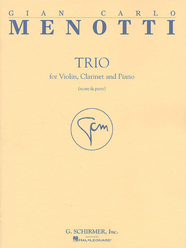 ヴァイオリン、クラリネットとピアノのための3重奏曲／Trio (Violin