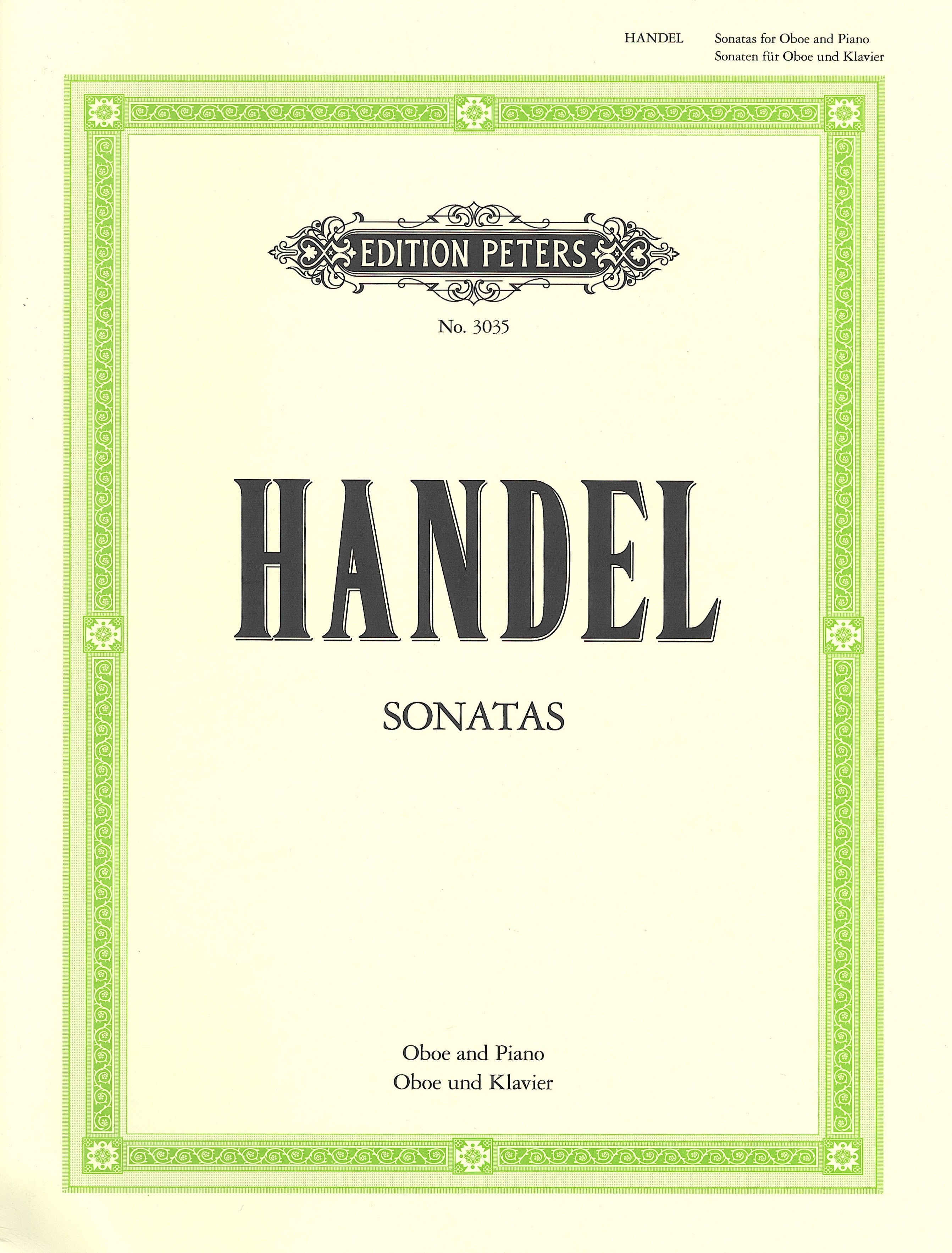 2つのソナタ（ハ短調＆ト短調）（オーボエソロ）／Oboe Sonatas