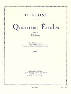 14の練習曲（クラリネット）／14 Etudes - Hyacinthe Klose – ウィンズ