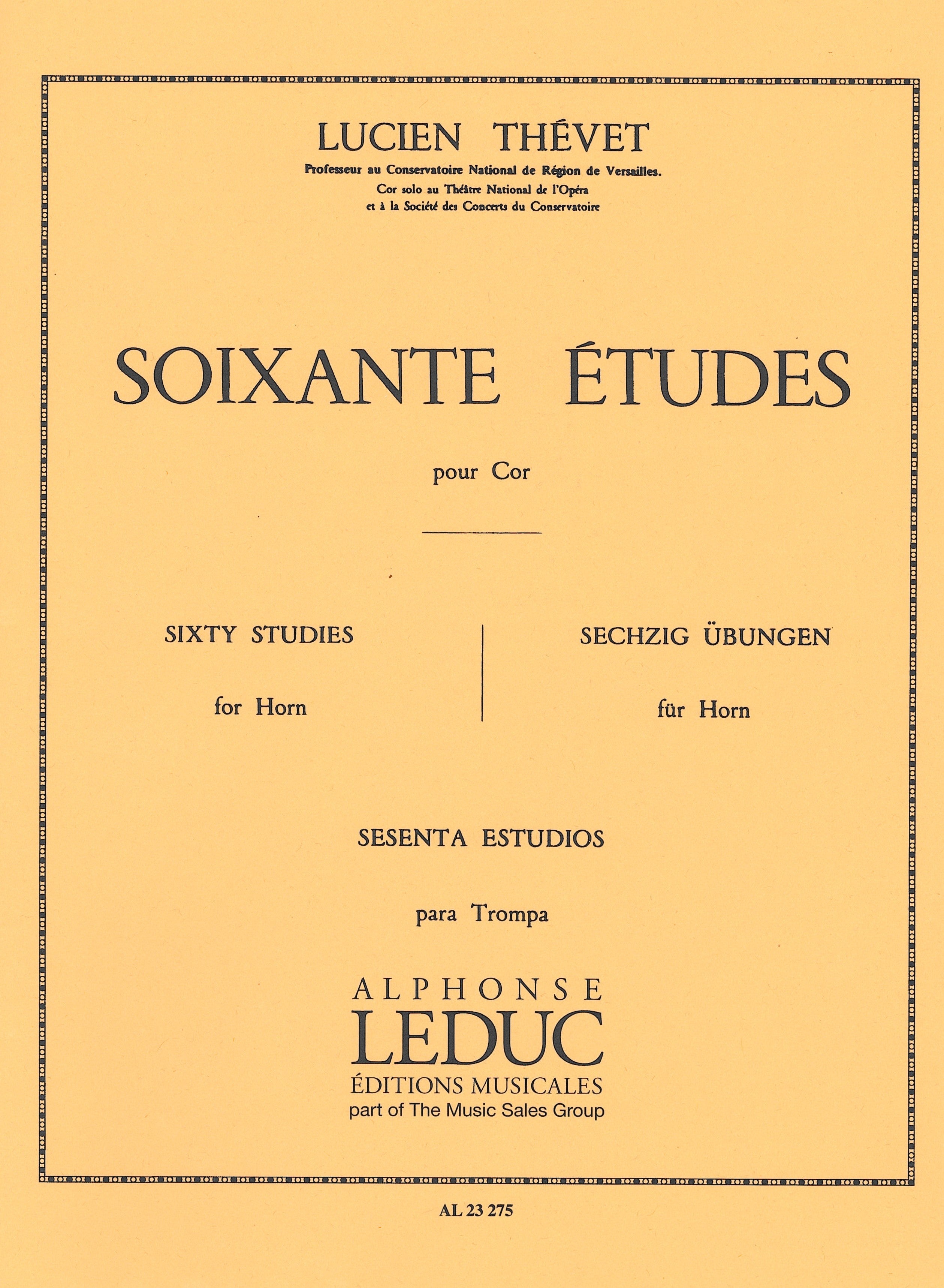 英Decca LX3143　French Horn Vol.1　ルシアン・テヴェ 60の練習曲（ホルン）／60 Etudes (Horn) - Lucien Thevet – ウィンズ
