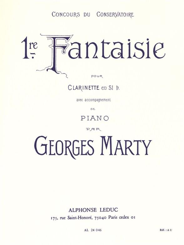幻想曲 第1番（クラリネットソロ）／Fantaisie No. 1 (Clarinet