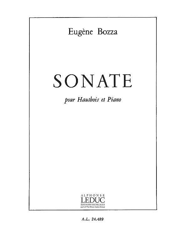 ボザ : ソナタ (オーボエ、ピアノ) ルデュック出版 オーボエ・ソナタ（オーボエソロ）／Sonate (Oboe & Piano) – ウィンズ