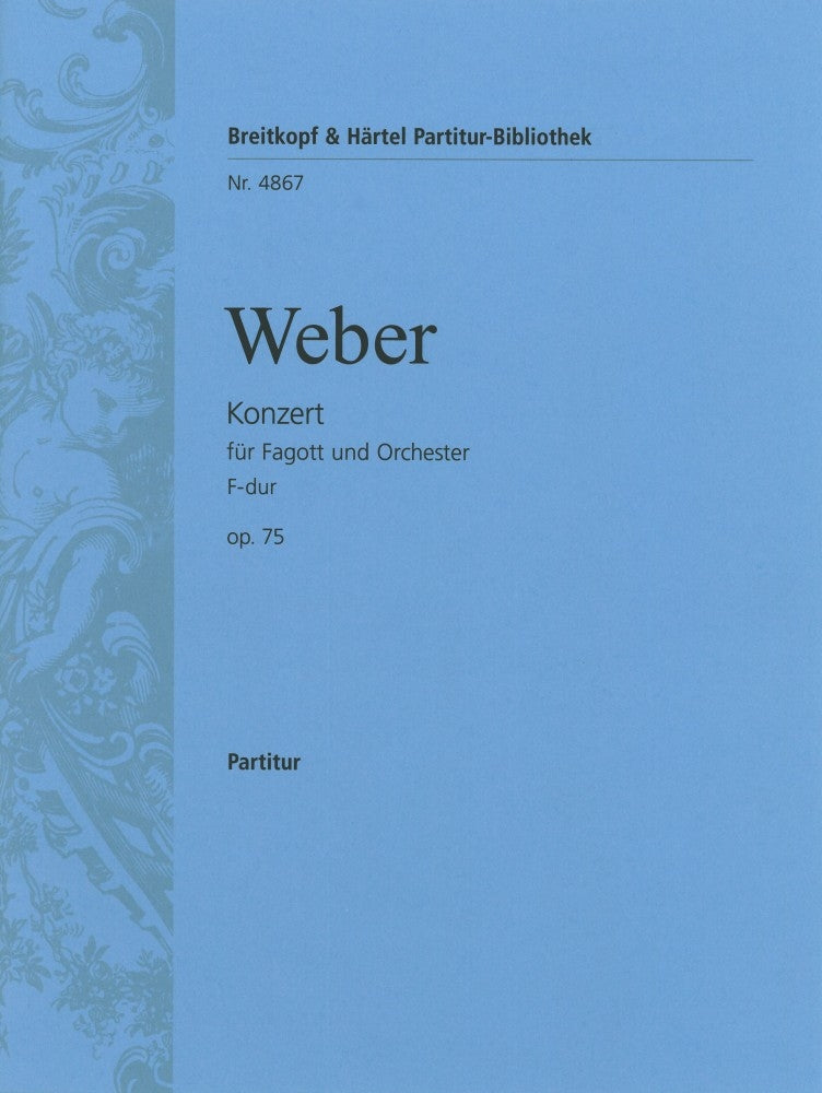 Bassoon Concerto in F major Op. 75 (Orch. Score) – ウィンズスコア
