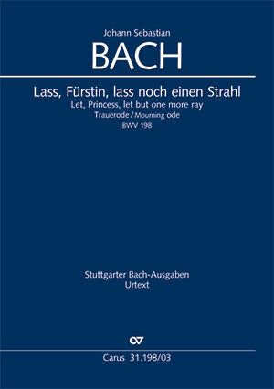 Johann Sebastian Bach 作品集 Textausgabe Lass, Furstin, lass noch einen Strahl BWV198 (Voca – ウィンズスコア