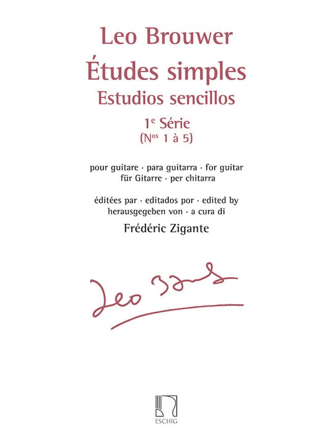 シンプル・エチュード 第1巻（ギターソロ）／Etudes Simples 1e Serie 