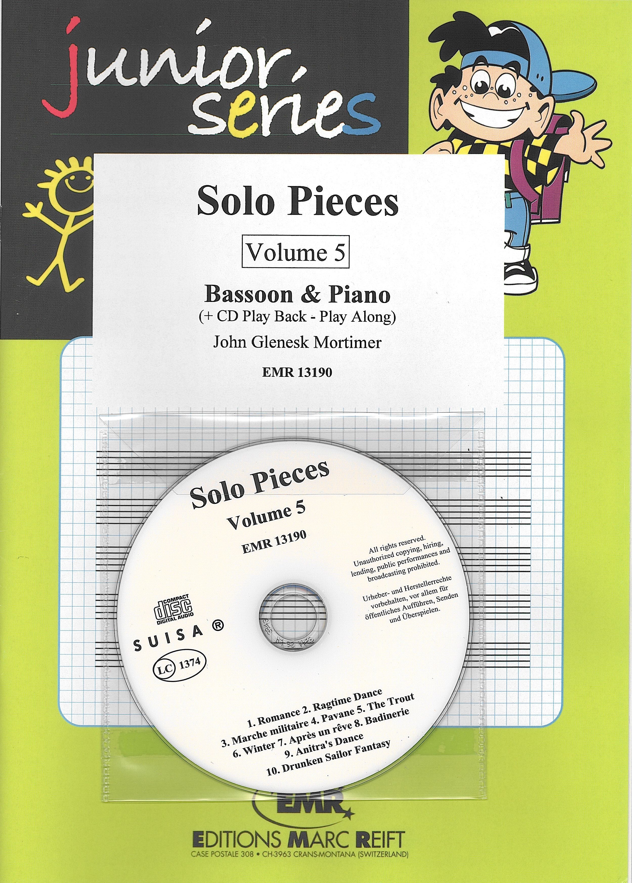 ファゴットのためのソロ曲集 第5巻（ファゴットソロ）／Solo Pieces