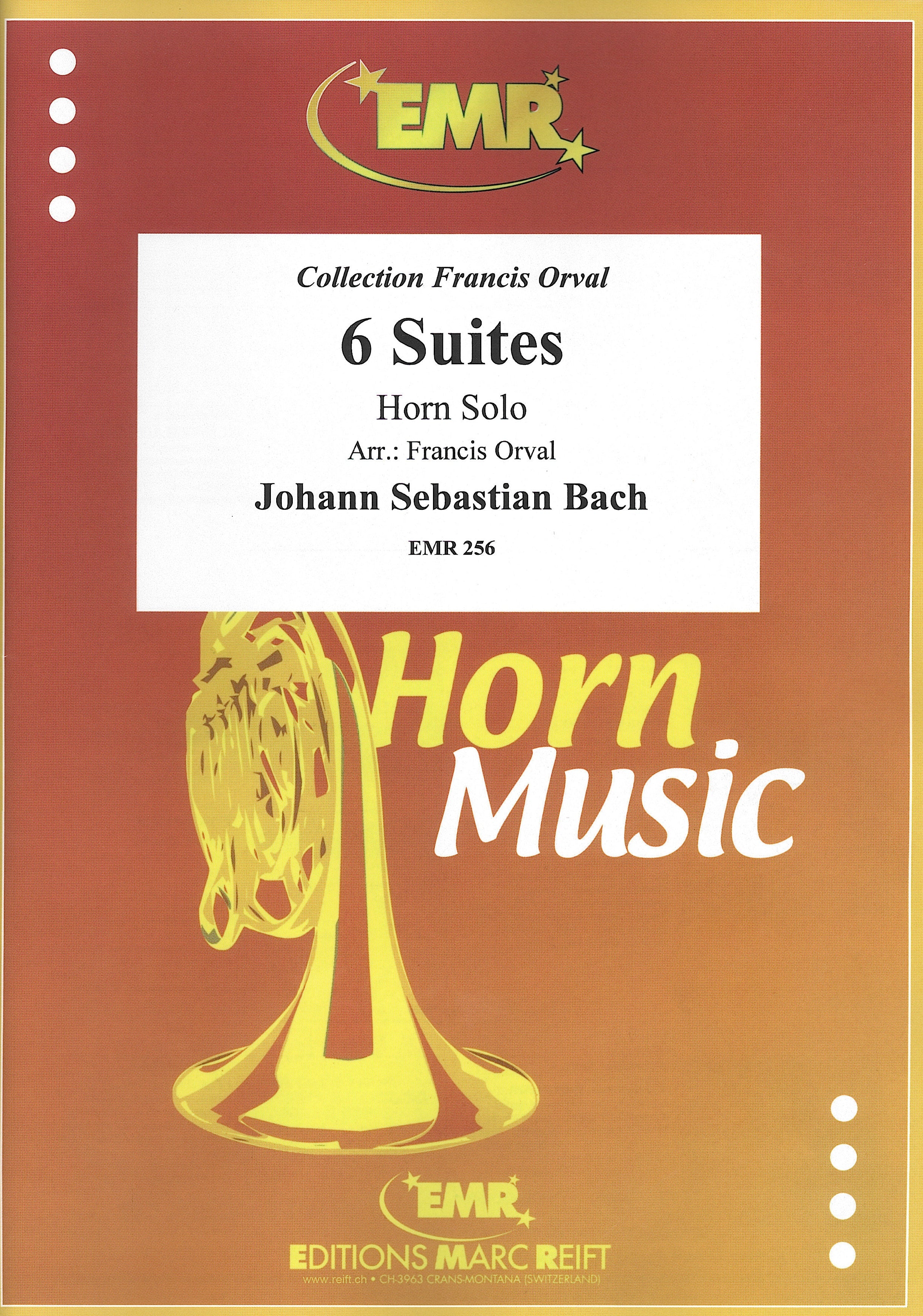 J.S.BACH無伴奏チェロ組曲 for ホルン 無伴奏チェロ組曲（ホルンソロ）／6 Suites (Horn Solo
