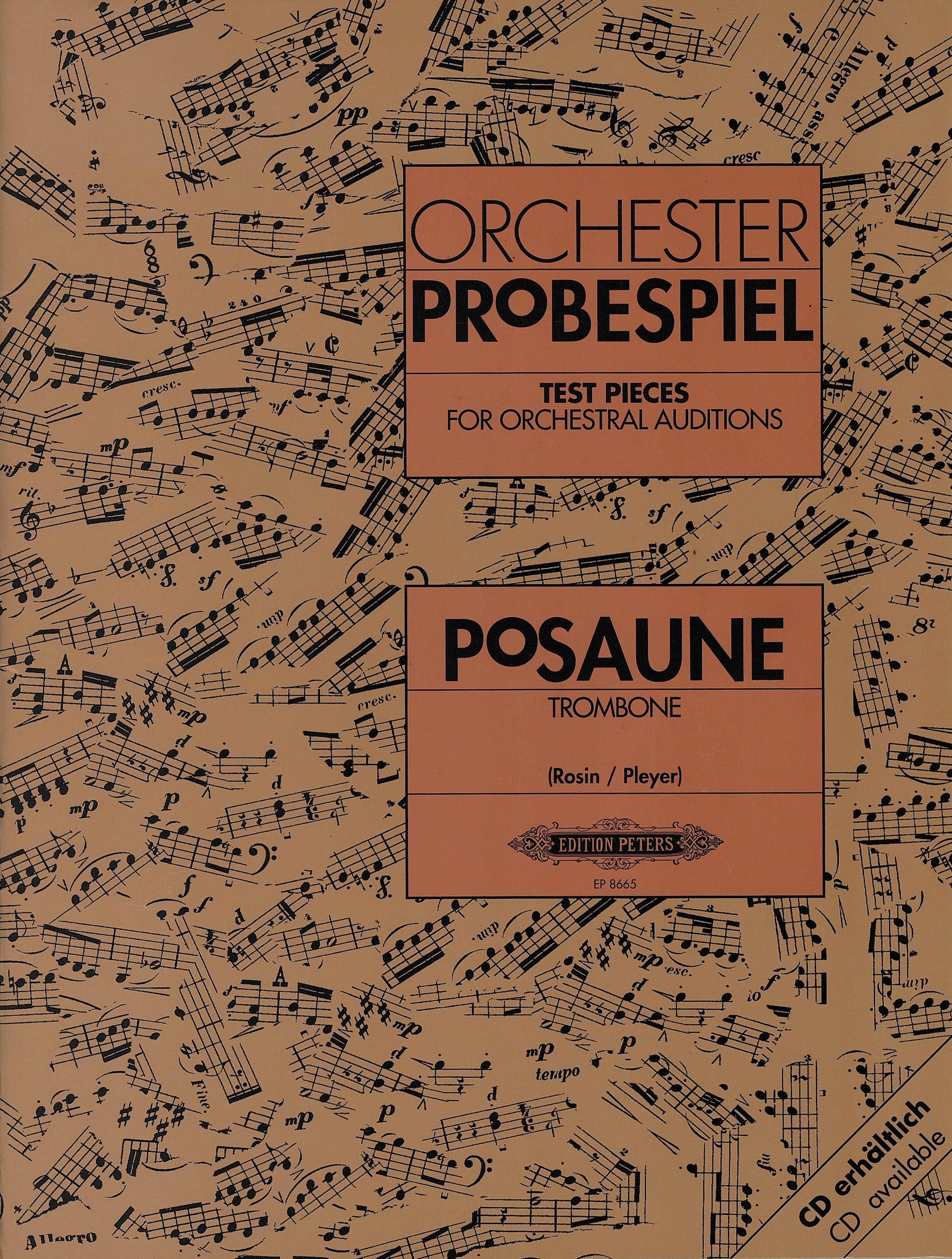 オーケストラスタディ　トロンボーン オーケストラスタディ集（ﾄﾞｲﾂ・ｵｰｹｽﾄﾗ・ﾕﾆｵﾝ公認試験問題集）（トロン