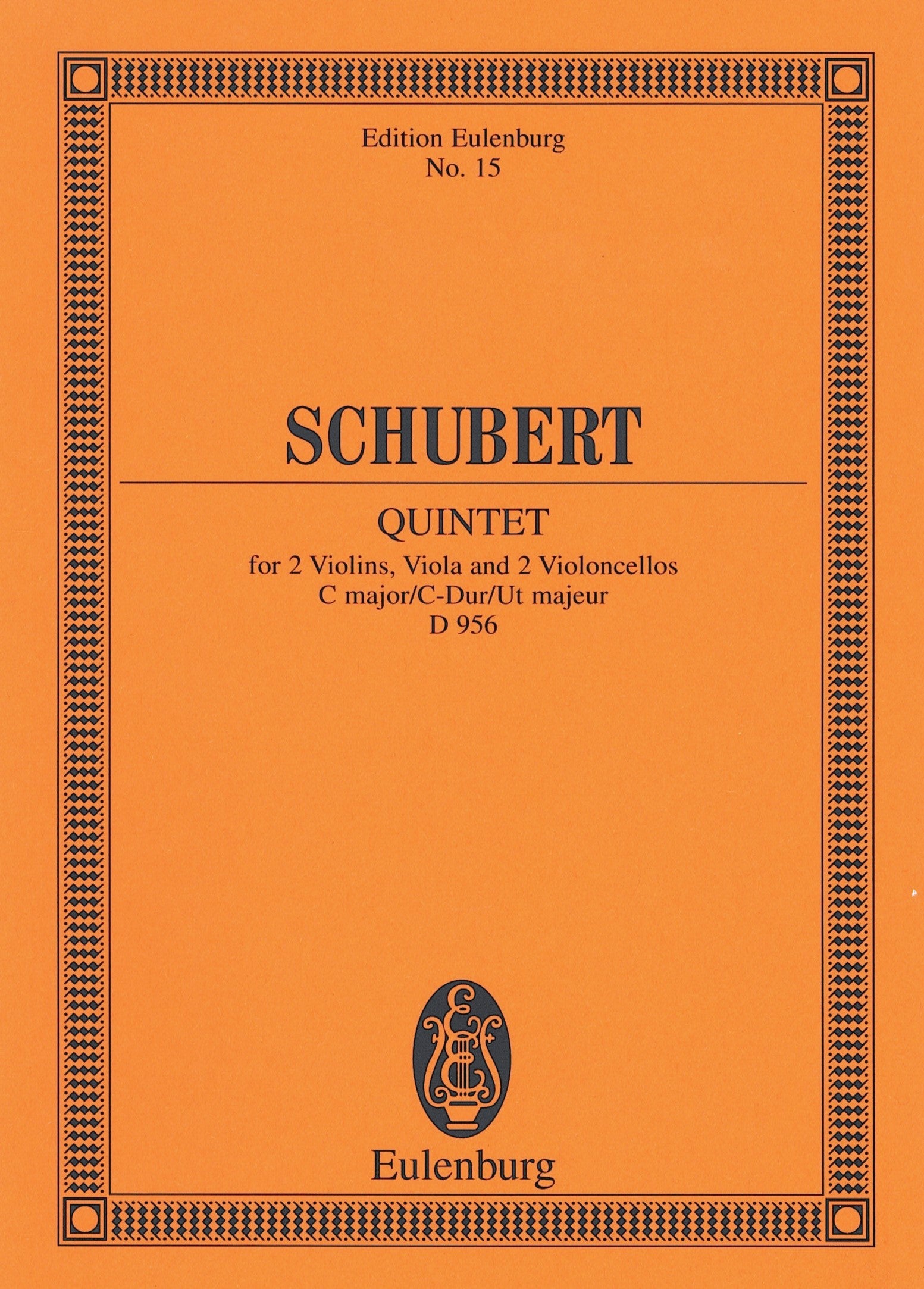 弦楽5重奏曲 ハ長調 D 956(スタディスコア)/String Quintet 弦楽5重奏曲 ハ長調 D 956(スタディスコア)/String Quintet