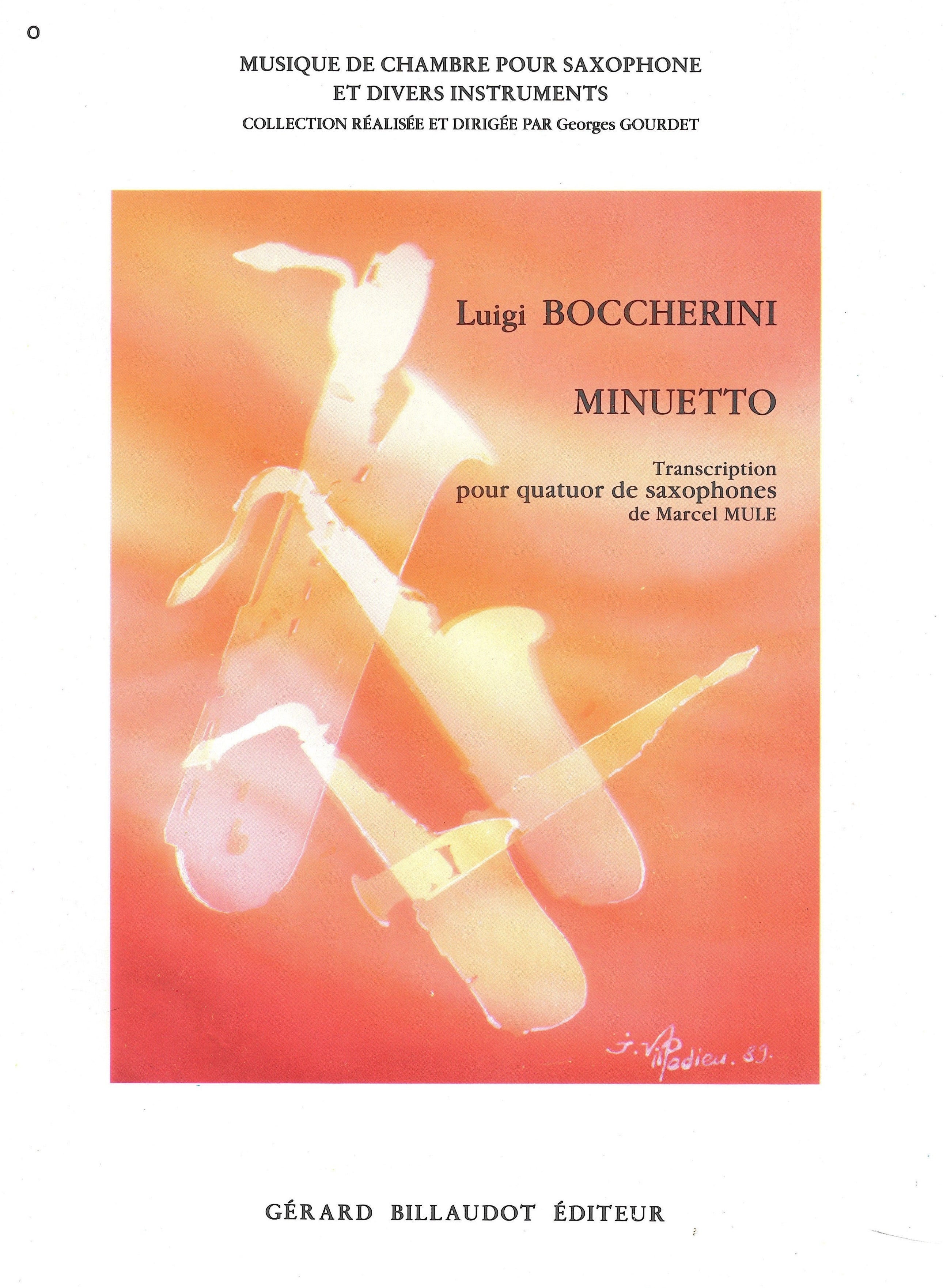 モリシゲ　メヌエットシリーズ　4点セット メヌエット（「弦楽5重奏曲G.275」より第3楽章）（サックス4重奏
