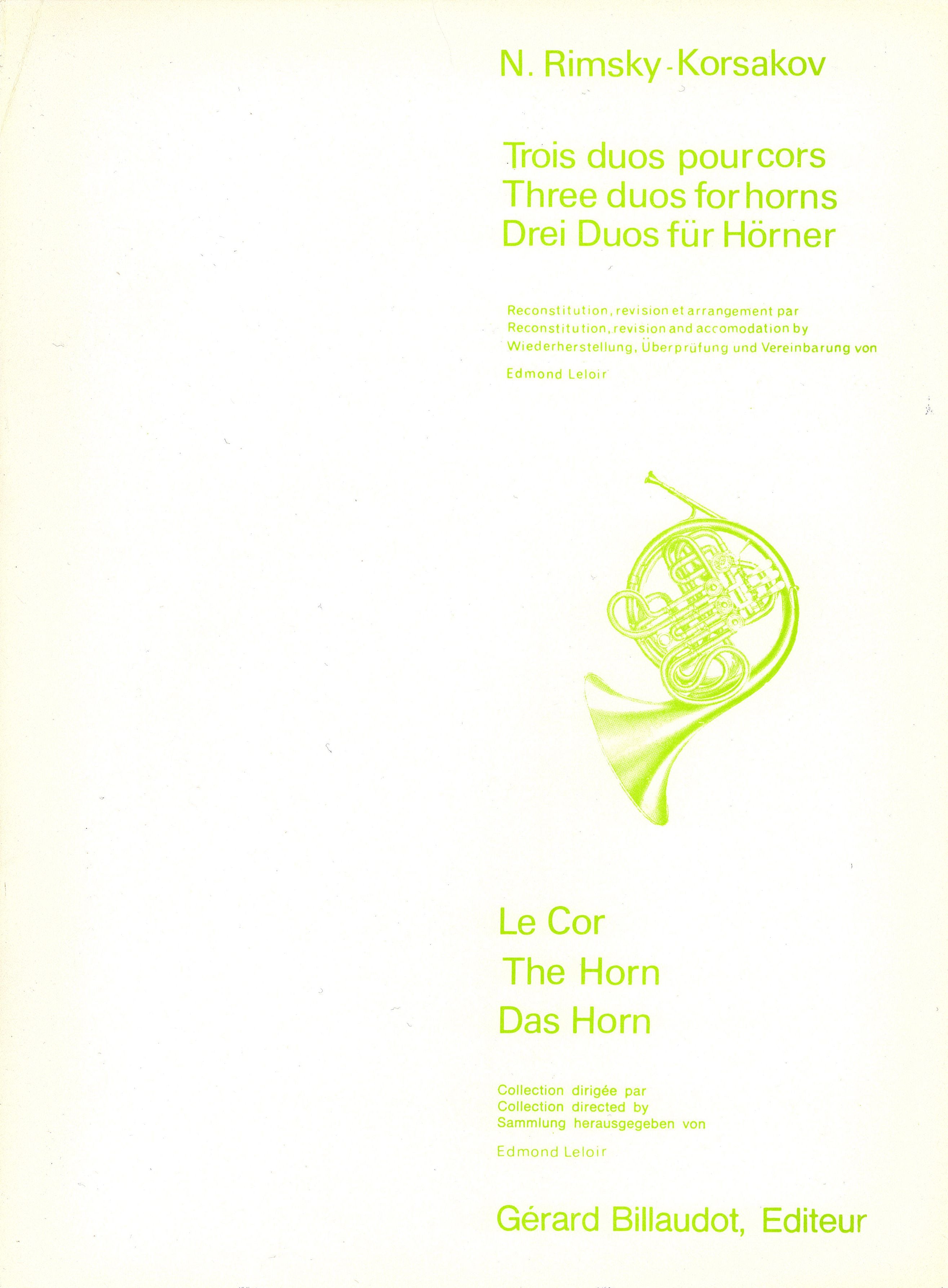 3つの2重奏曲（ホルンデュエット）／3 Duos (Horn Duet) – ウィンズスコア