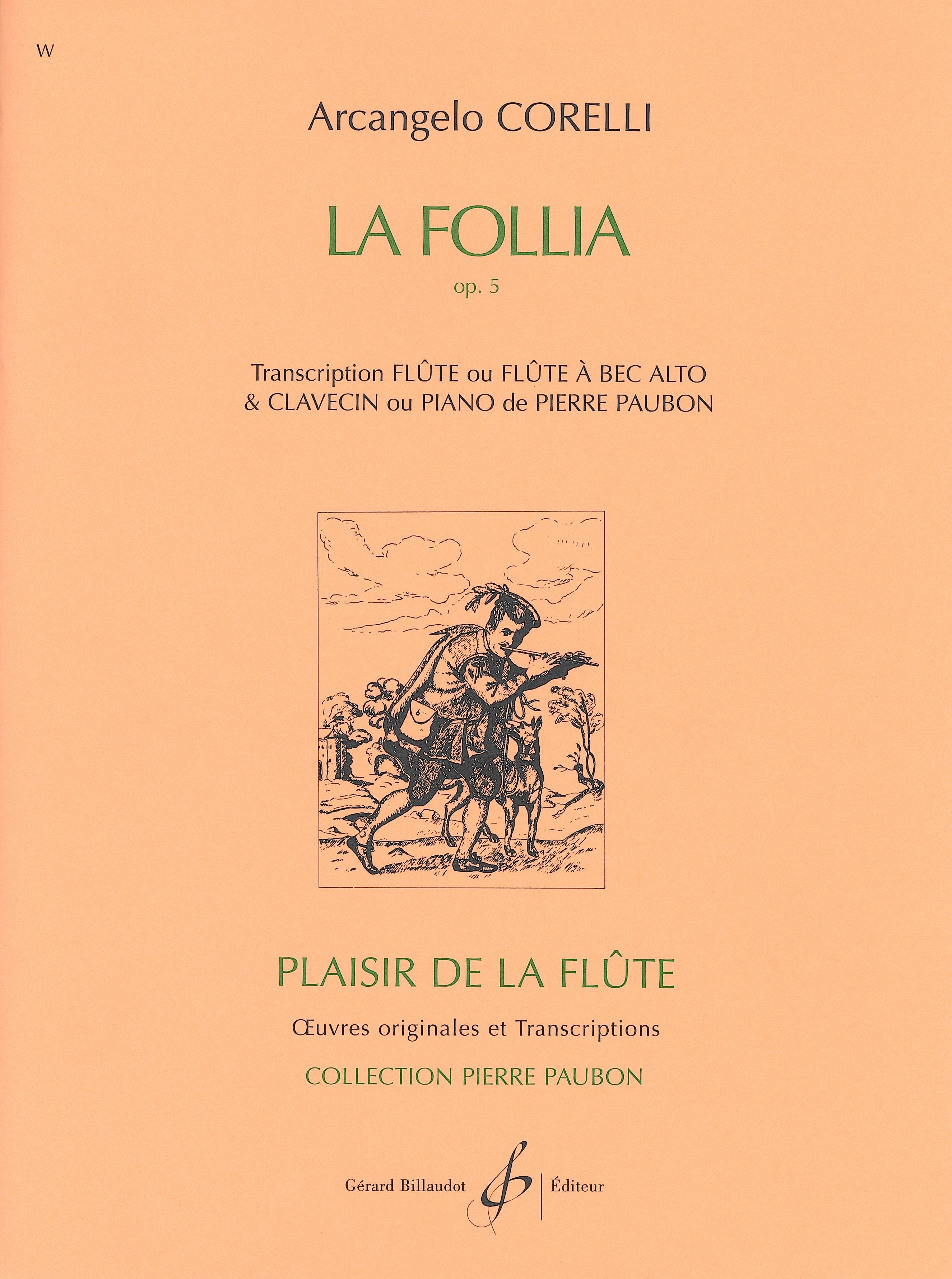 ラ・フォリア Op.5（フルートソロ）／La Follia Op. 5 – ウィンズスコア
