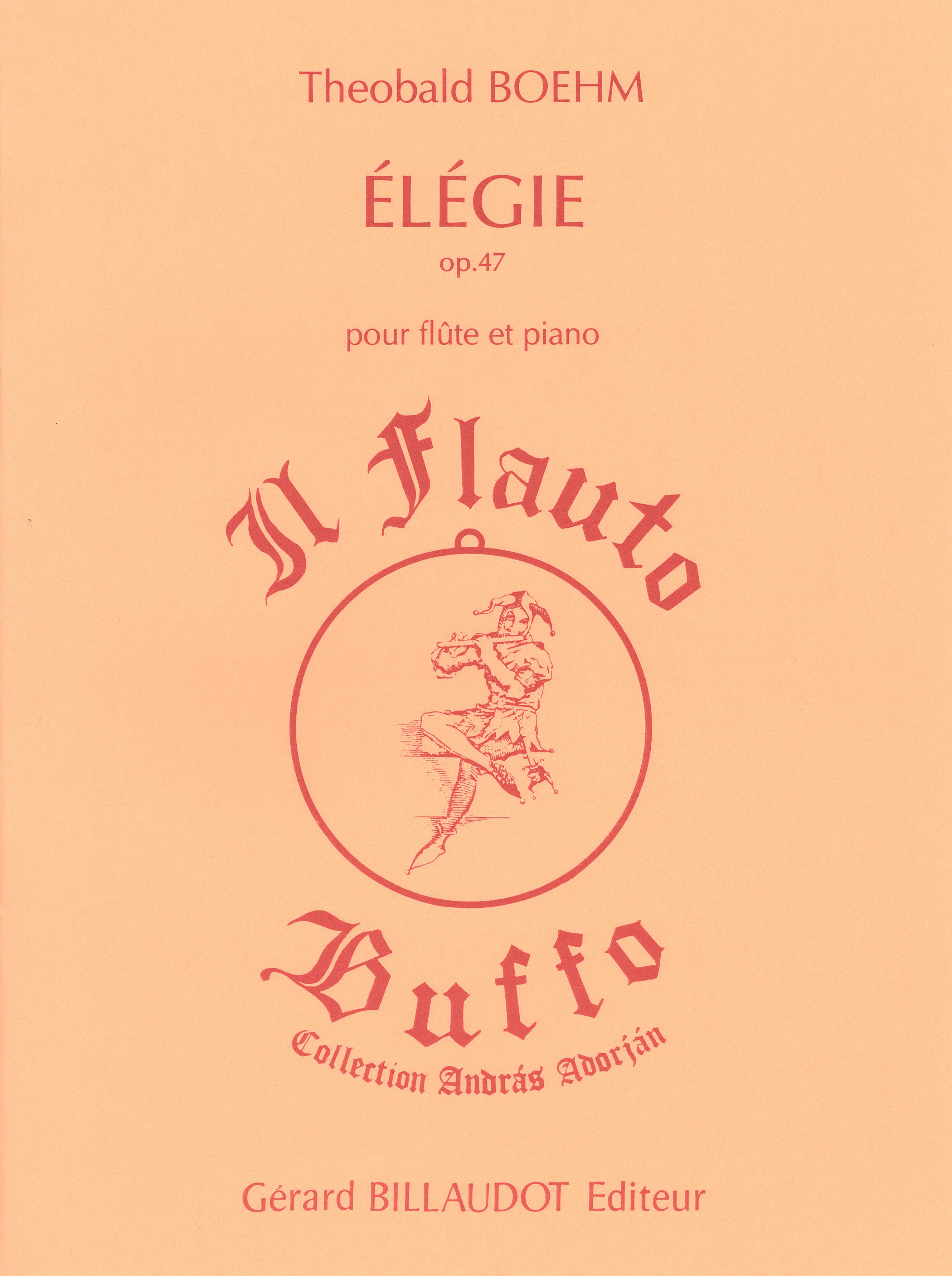 エレジー 作品47（フルートソロ）／Elegie Op.47 (Flute & Piano