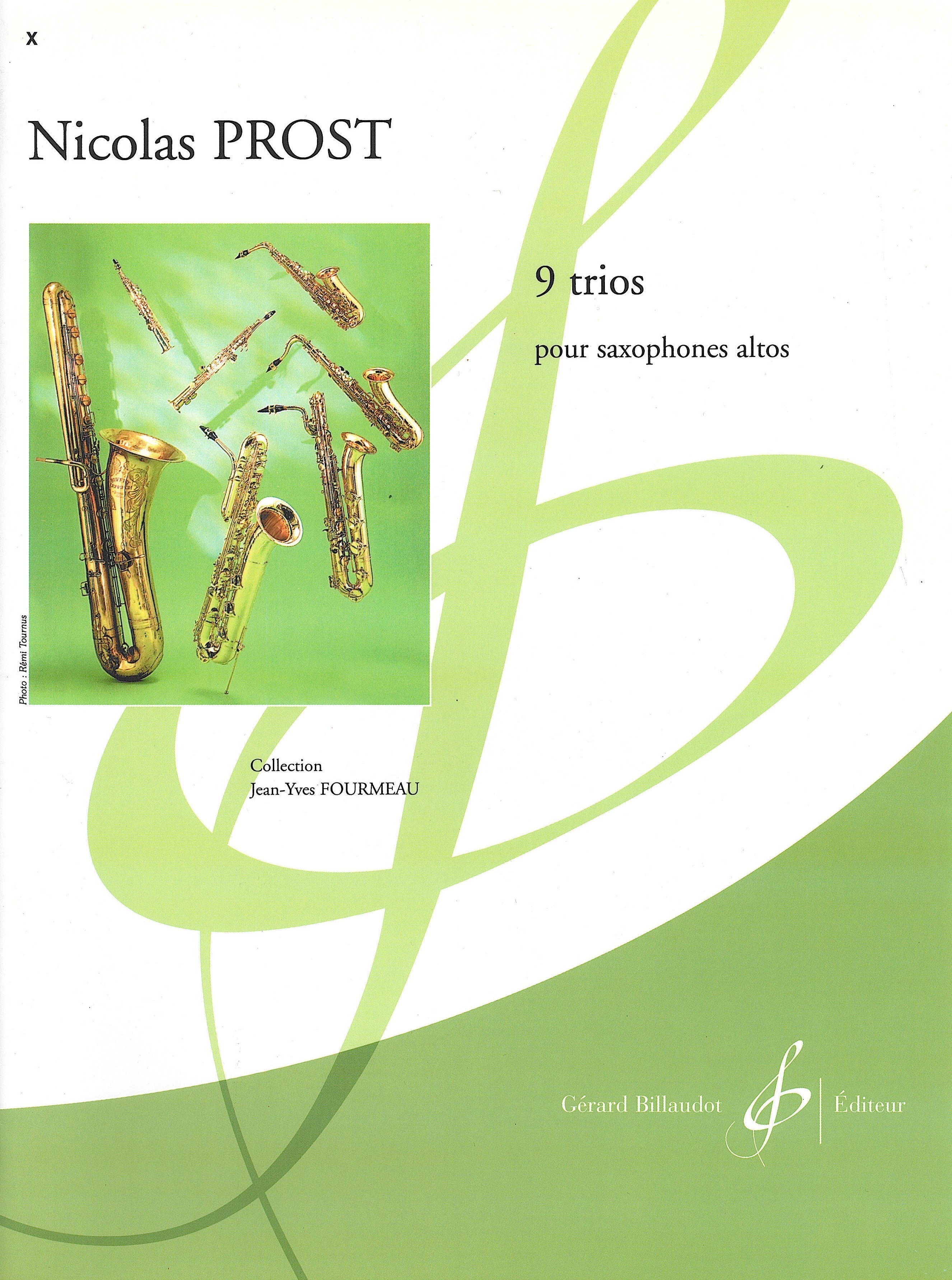 9つの3重奏曲集（アルトサックス3重奏）／9 Trios (Alto Saxophone