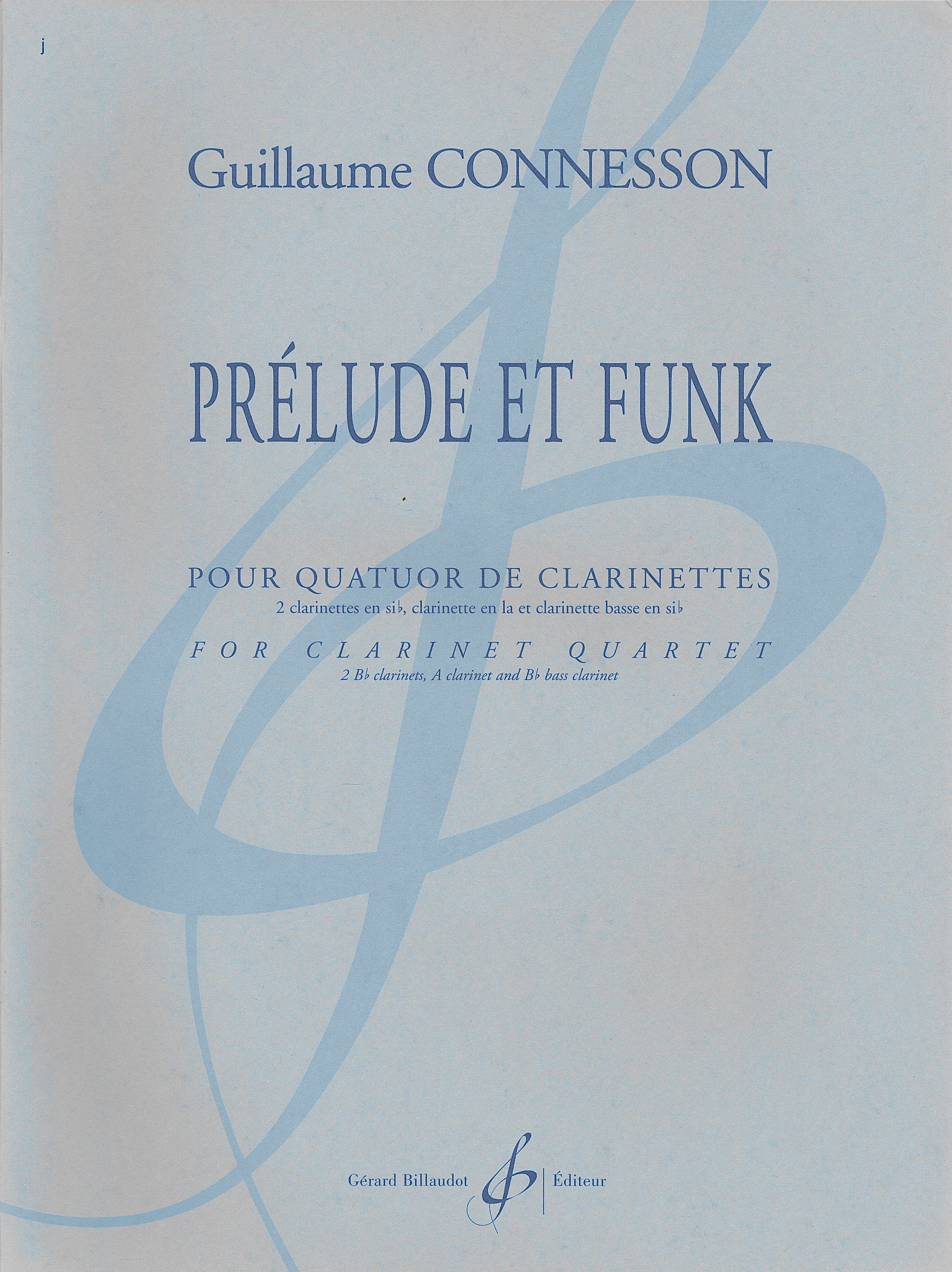 プレリュードとファンク（クラリネット4重奏）／Prelude et Funk