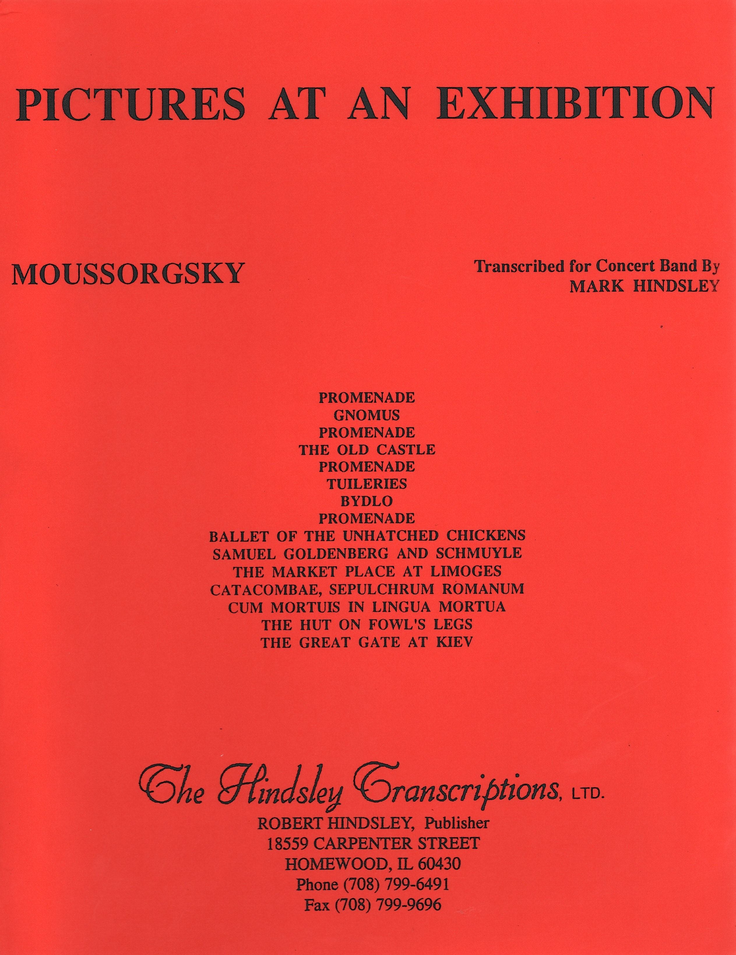 展覧会の絵（全曲）／Pictures at an Exhibition – ウィンズスコア