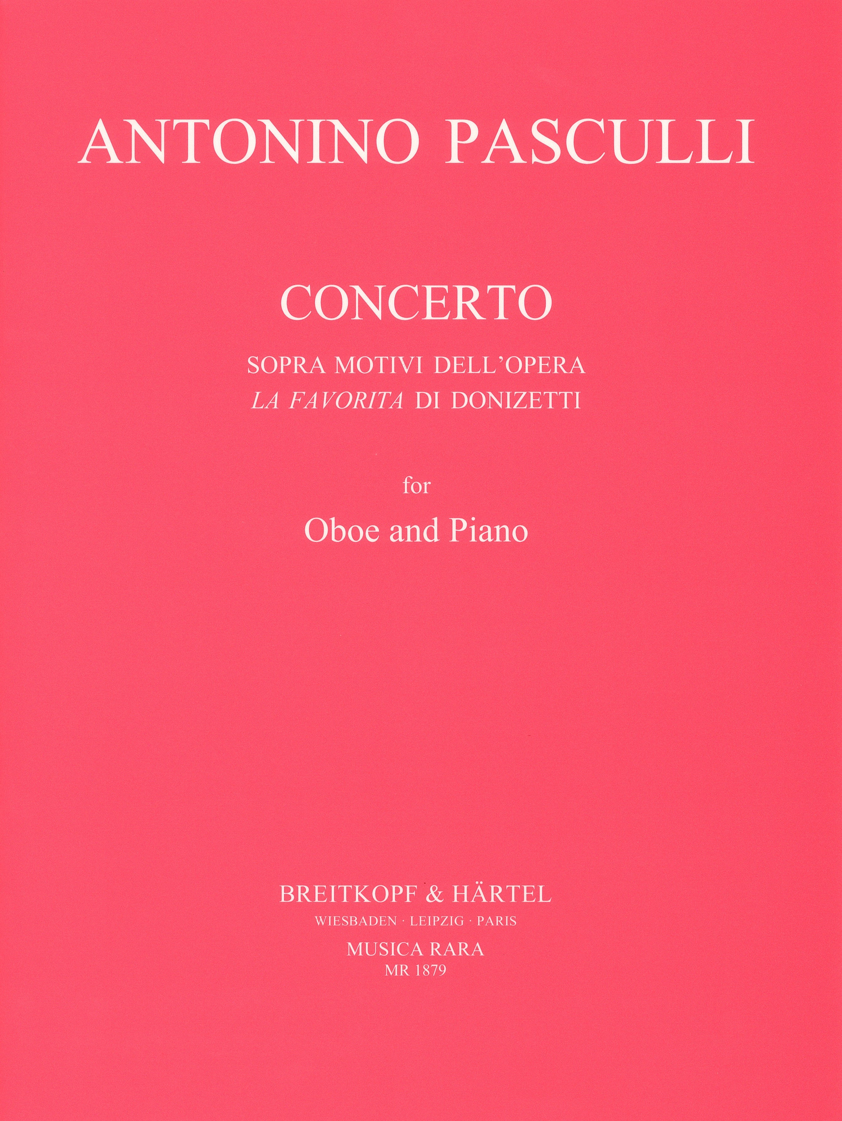 ドニゼッティの「ラ・ファヴォリータ」の主題による協奏曲（オーボエ