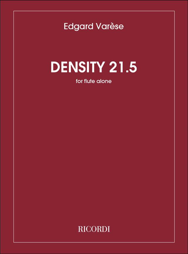 無伴奏フルートのための音楽「密度21．5」（フルートソロ）／Density