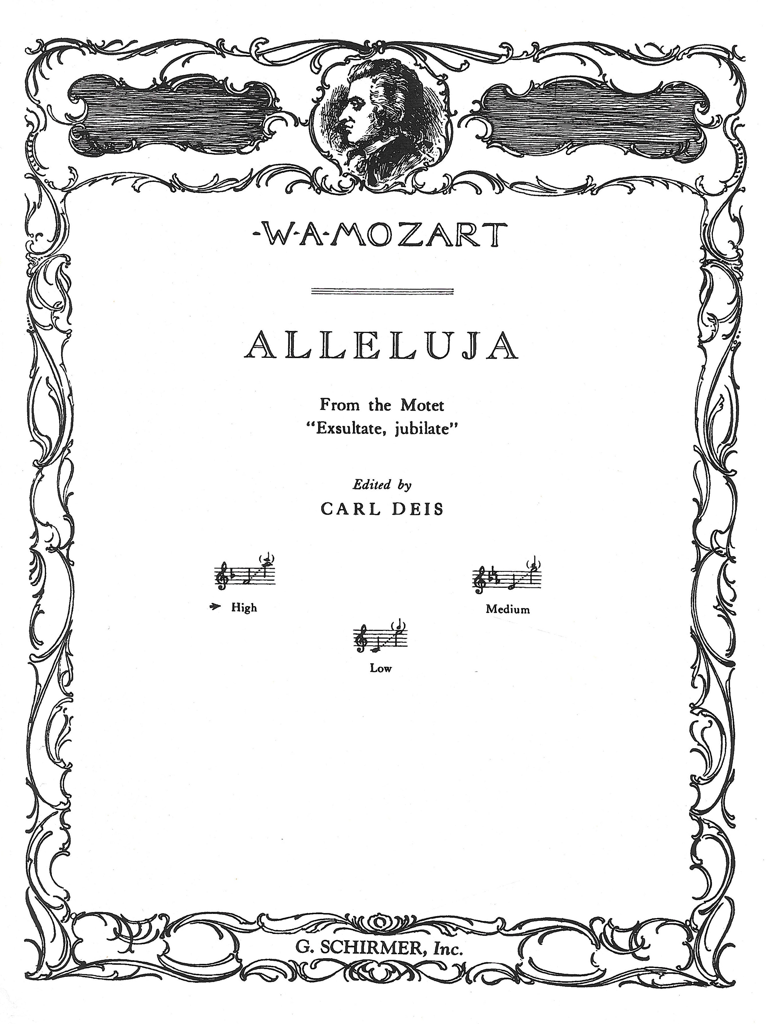 アレルヤ（高声用）／Alleluia (from Exsultate Jubilate) – ウィンズ