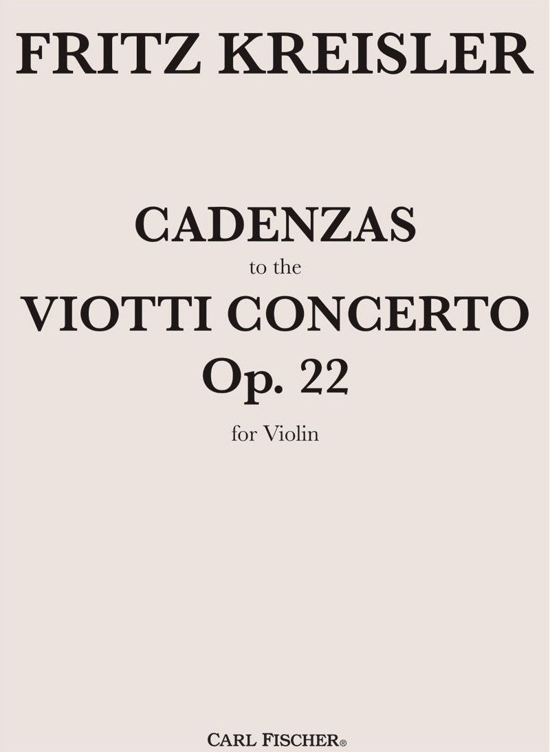 ヴィオッティ：「ヴァイオリン協奏曲 第22番」のカデンツァ（Violin