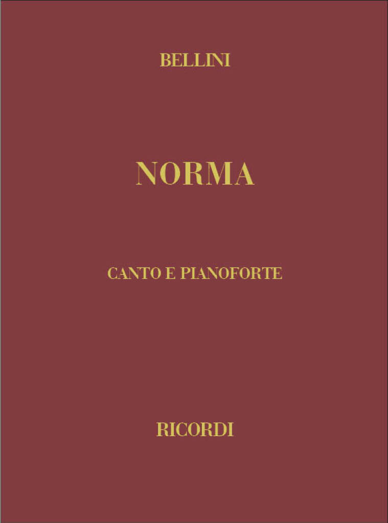 オペラ　ベッリーニ　ノルマ　楽譜　ヴォーカルスコア 歌劇「ノルマ」（ヴォーカルスコア）／Norma (Vocal Score Harcover
