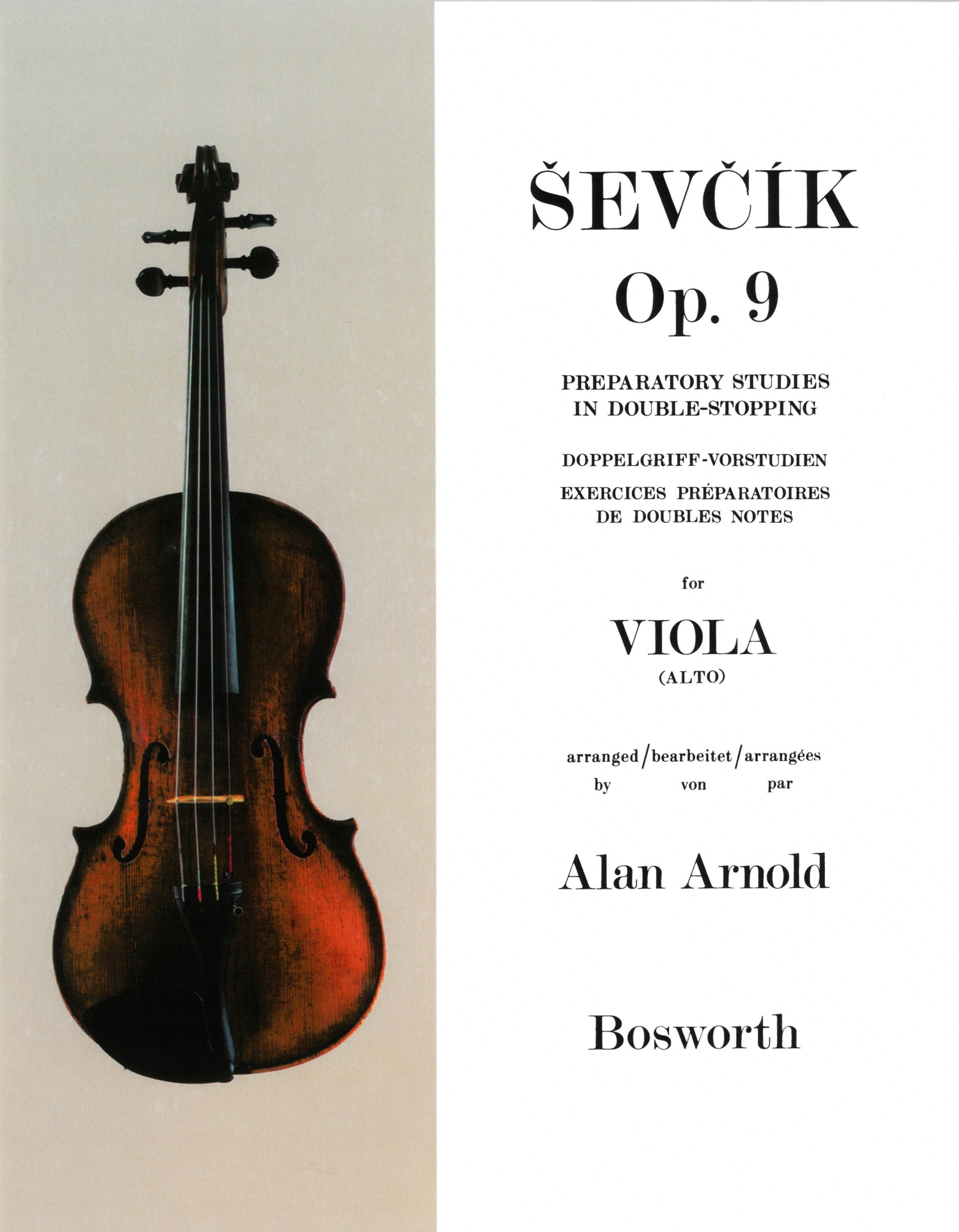 ー品販売  ヴィオラ教本 Op.9（重音奏法の予備練習）（ヴィオラ）／Sevcik アート・デザイン・音楽