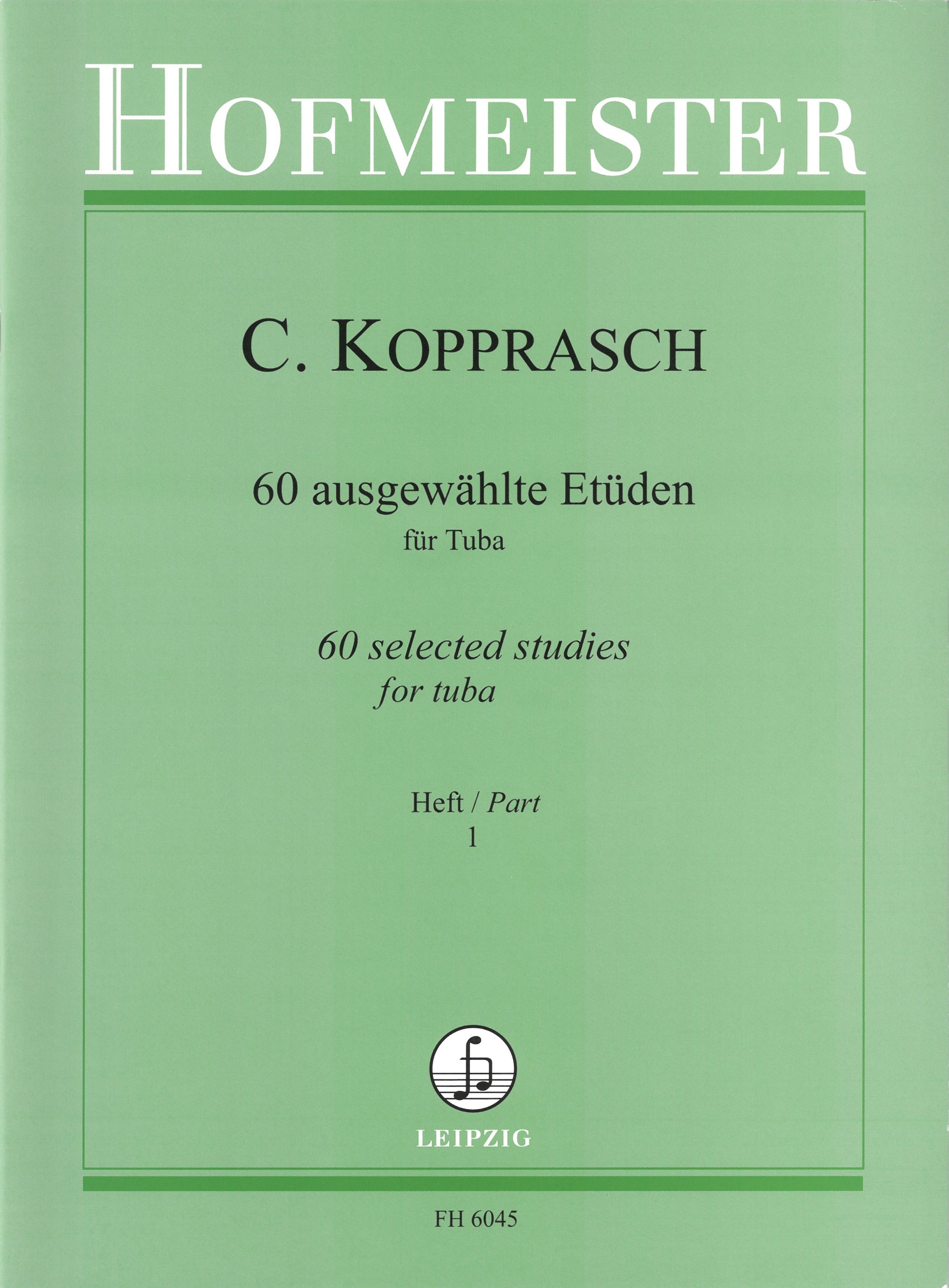 60の練習曲 第1巻（チューバ）／60 Ausgewahlte Etuden fur Tuba Heft