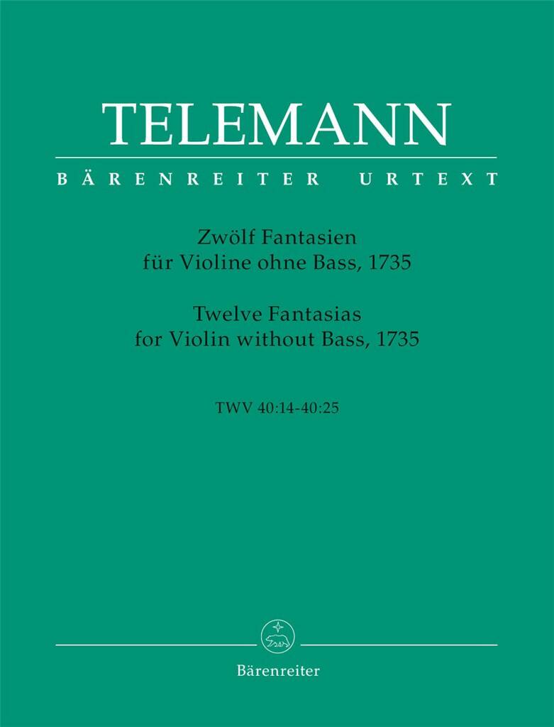 ★☆ 新品！無伴奏ヴァイオリンのための 無伴奏ヴァイオリンのための12の幻想曲（ヴァイオリンソロ）／12
