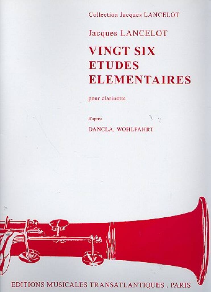 【洋書】流布本ランスロ 3&4 ランスロ：26のエチュード ／26 Etudes Elementaires（Cl.） - Jacques