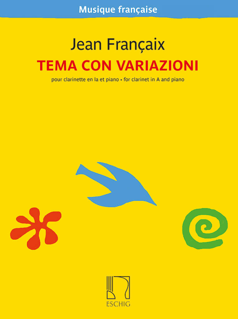 主題と変奏（Cl.ソロ）／Tema con Variazioni - Jean Francaix