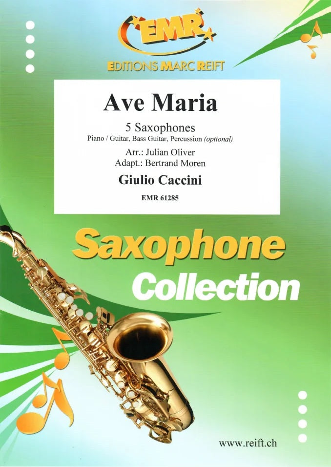 エド・サリヴァン・ショー ミュージック・アンソロジー 5巻セット アヴェ・マリア（サックス5重奏）／Ave Maria (Saxophone Quintet