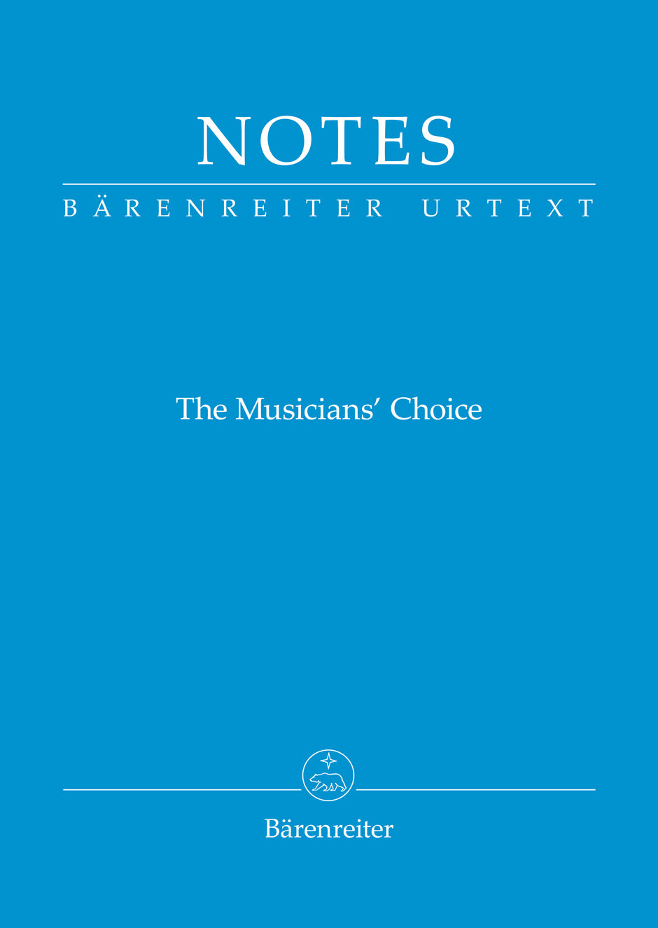 ベーレンライター社 ミニ・ノート： バッハ・カラー (青)／Notes: The